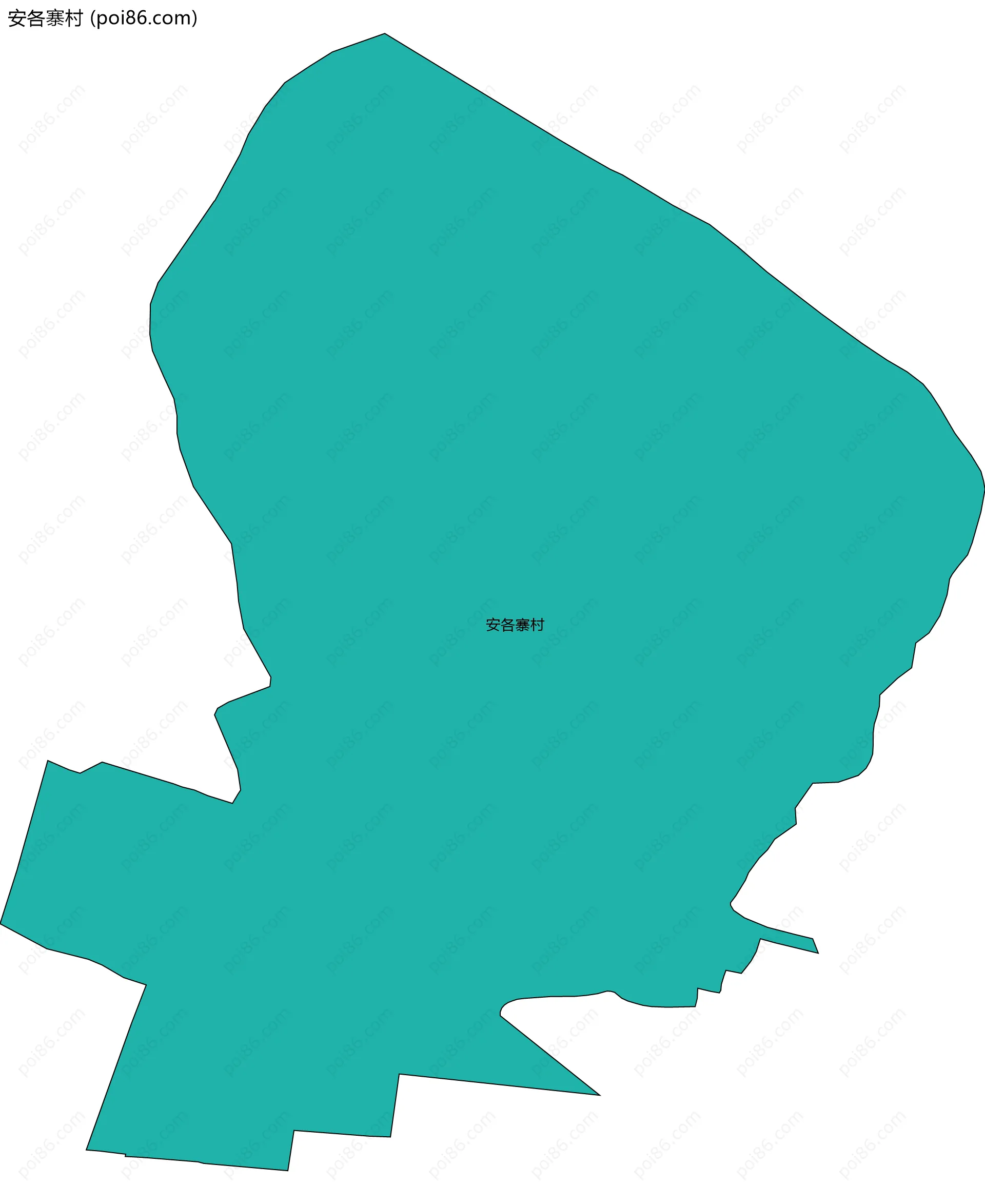 安各寨村边界地图