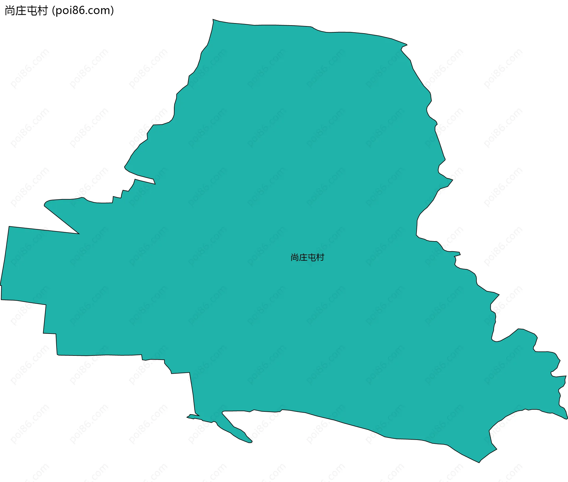 尚庄屯村边界地图