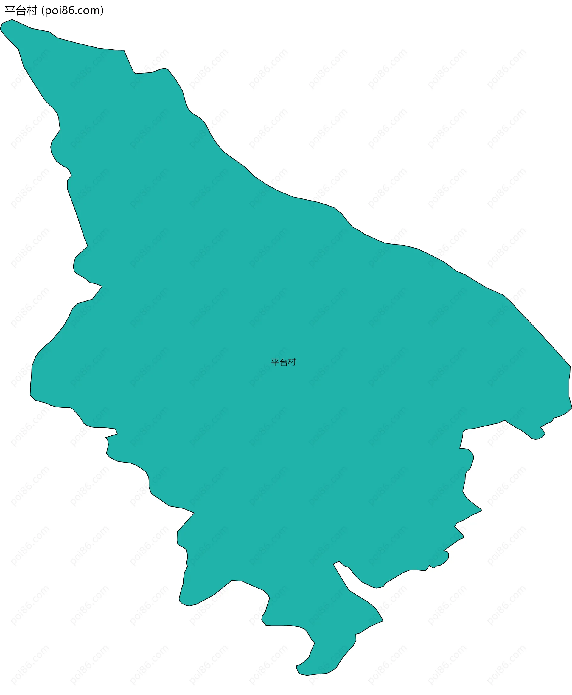 平台村边界地图