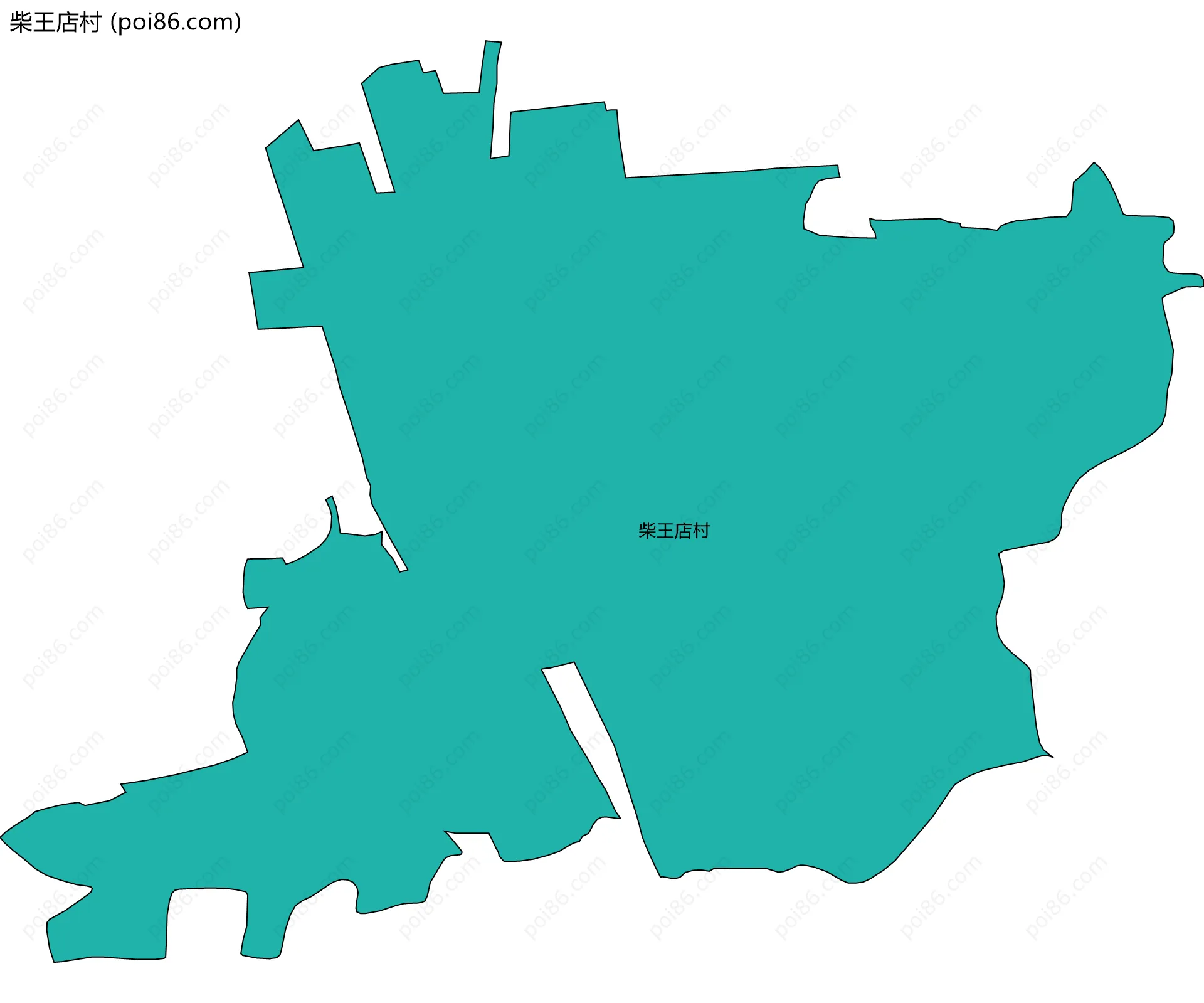 柴王店村边界地图