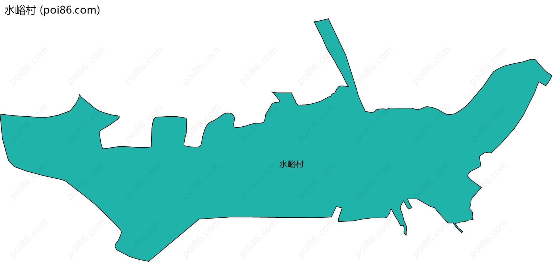 水峪村边界地图