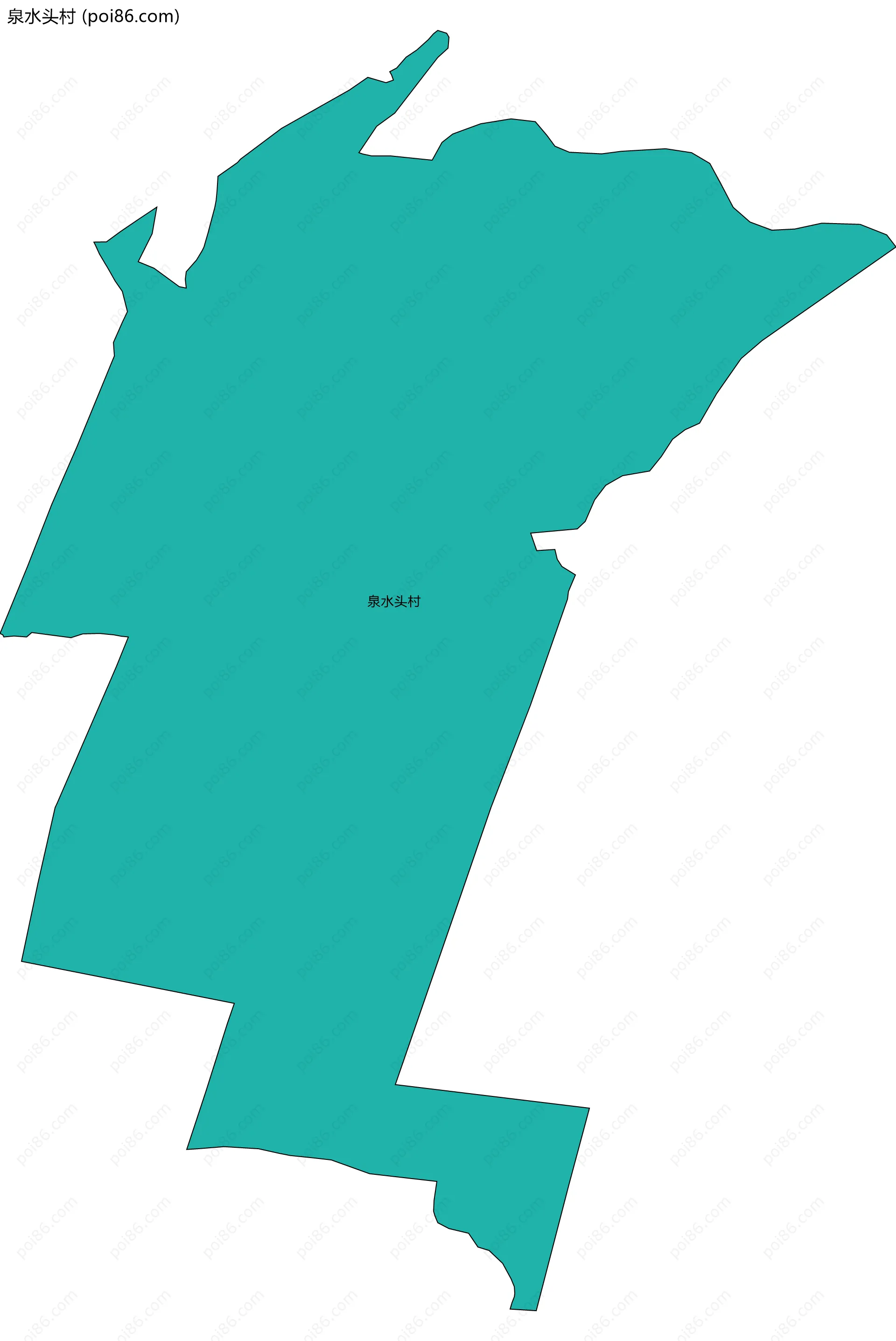 泉水头村边界地图