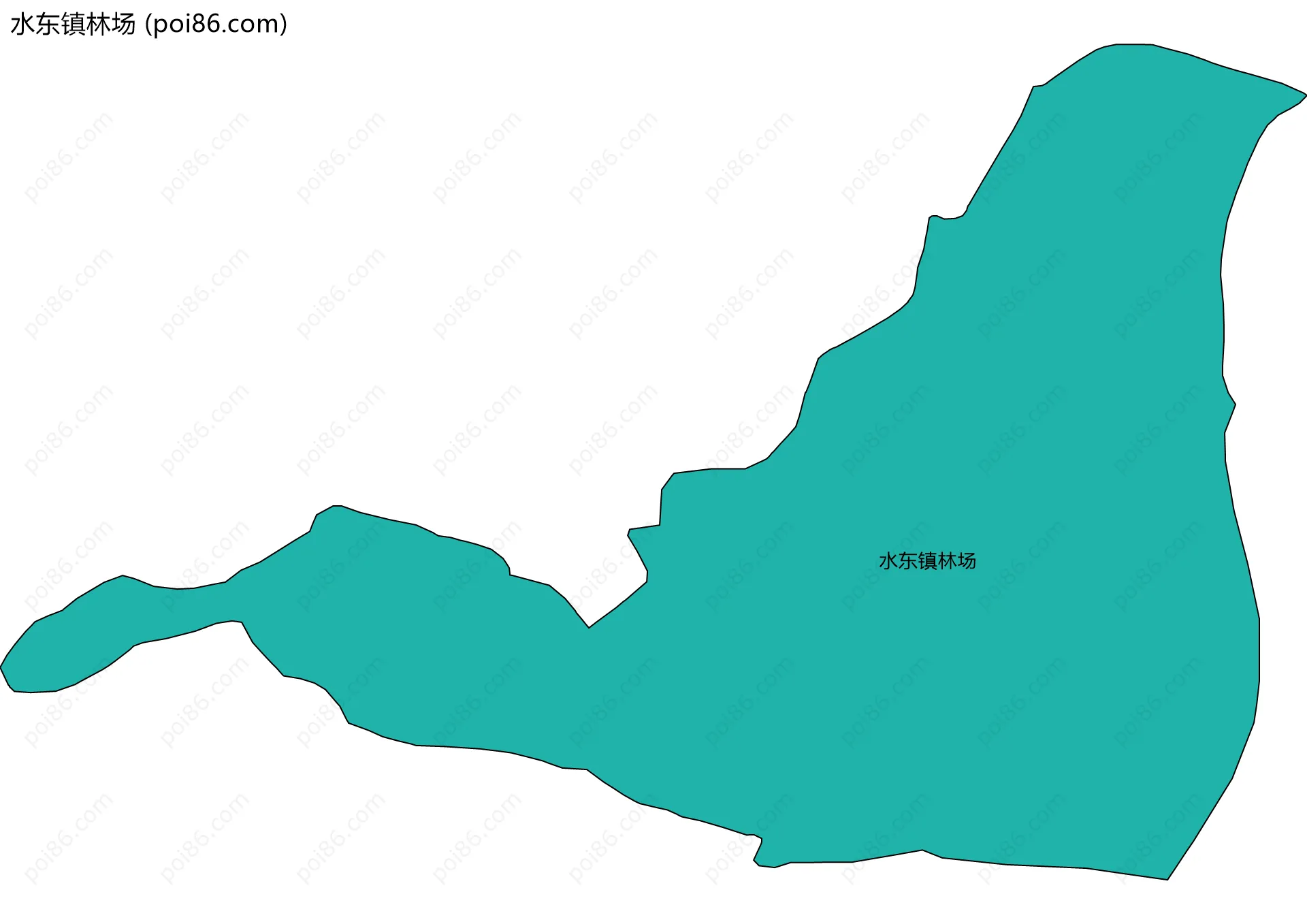 水东镇林场边界地图