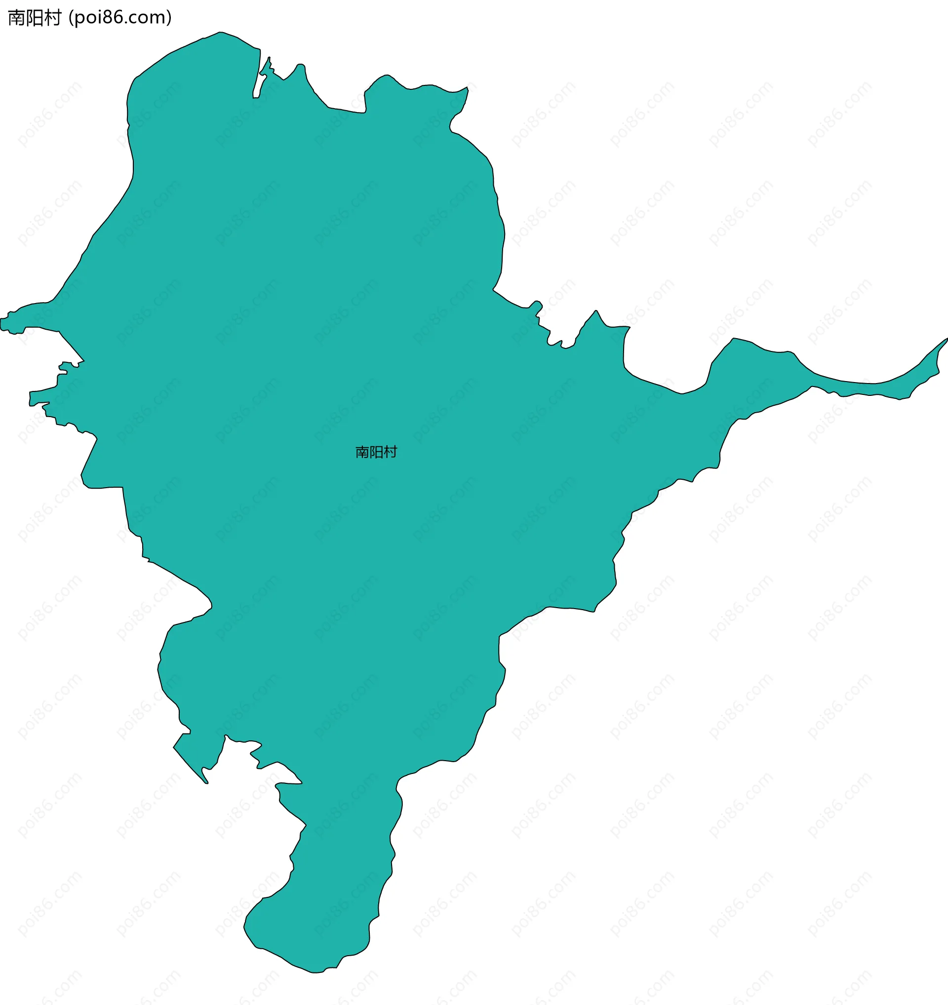 南阳村边界地图