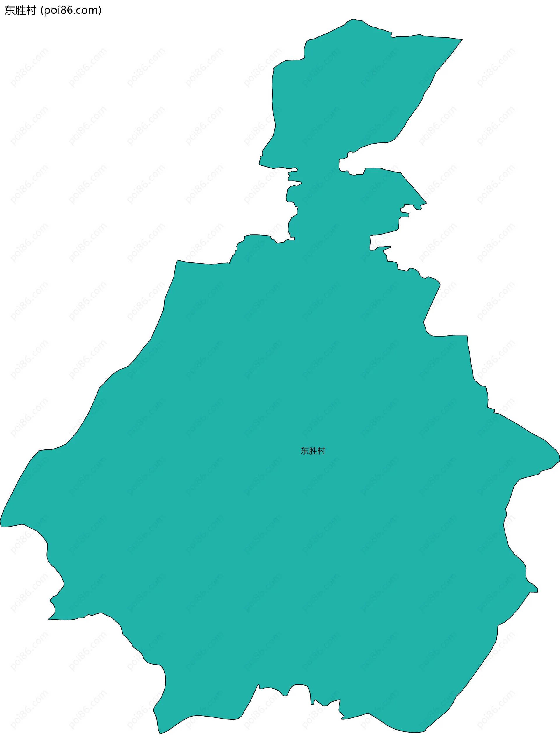 东胜村边界地图