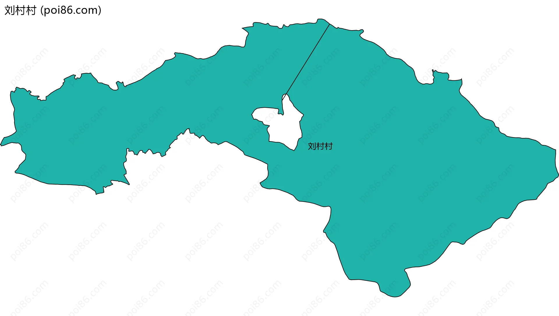 刘村村边界地图