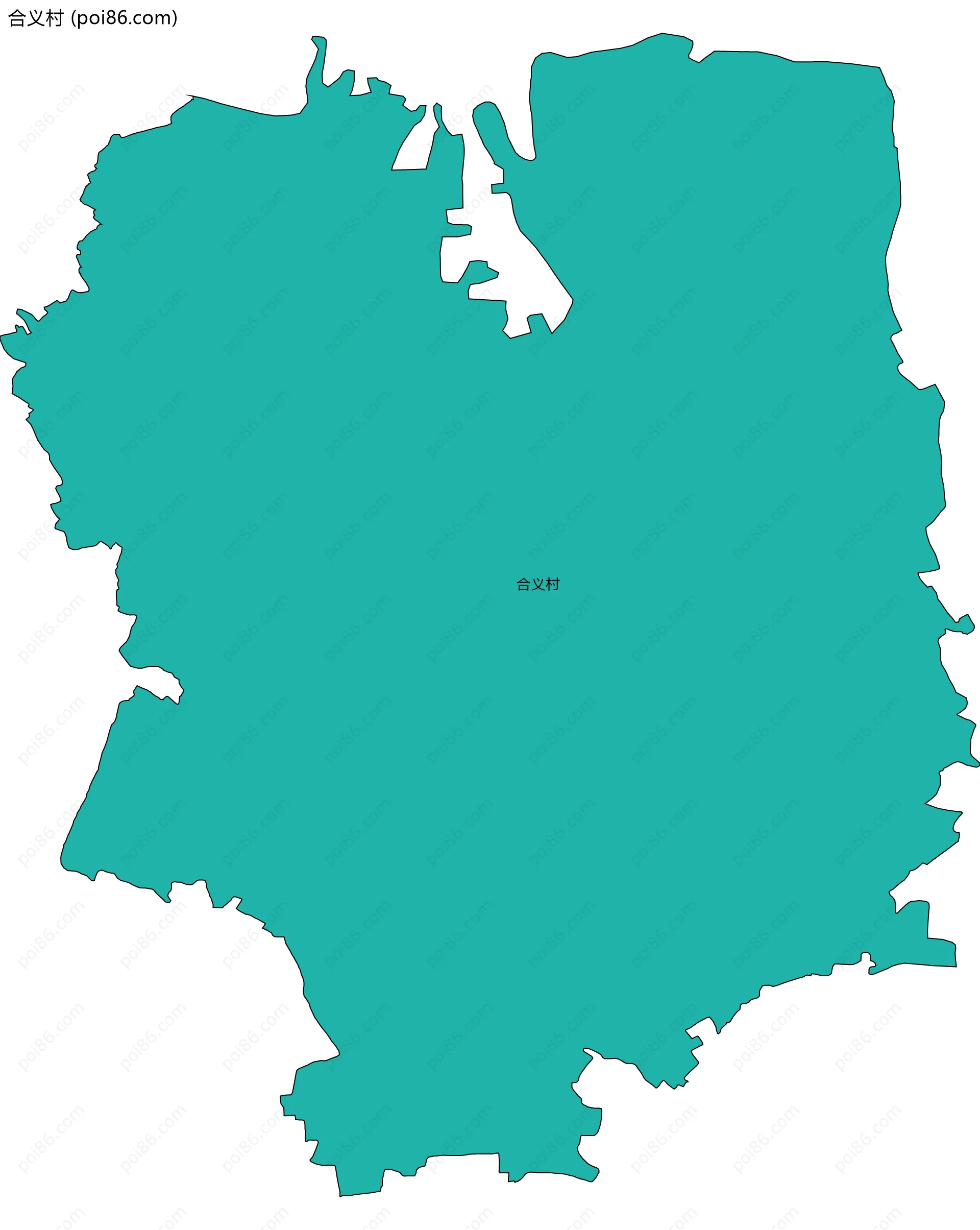 合义村边界地图