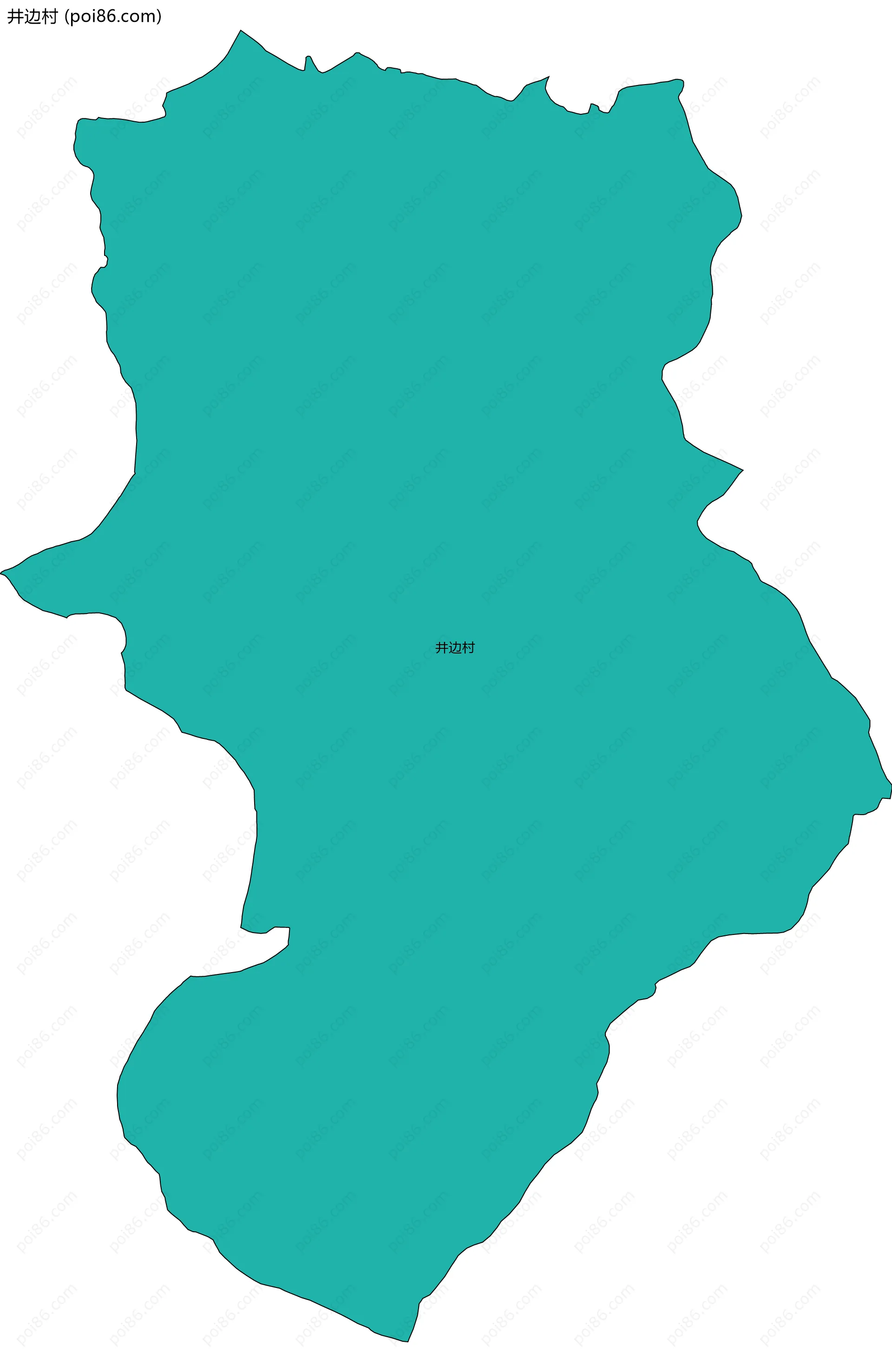 井边村边界地图