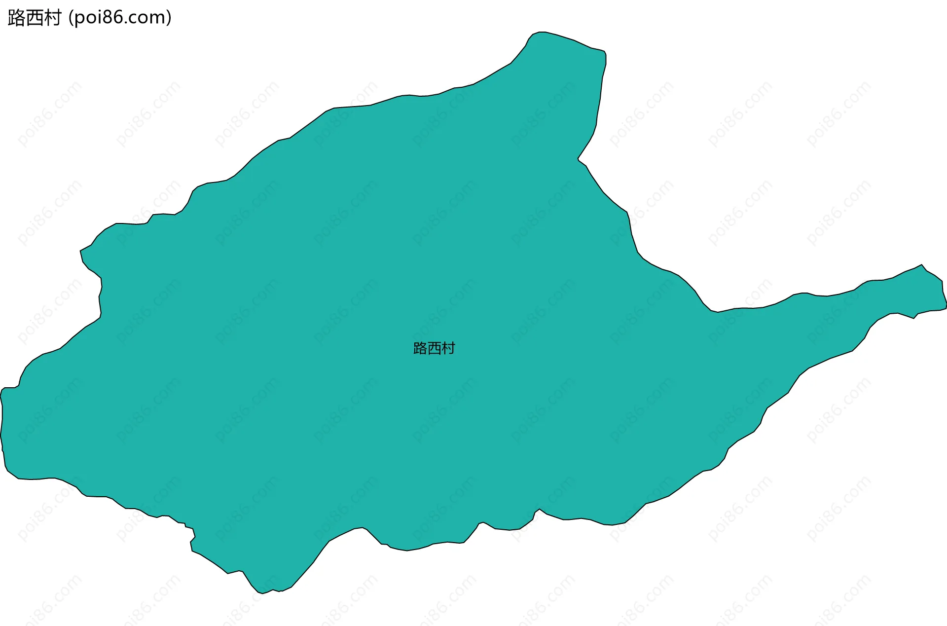 路西村边界地图
