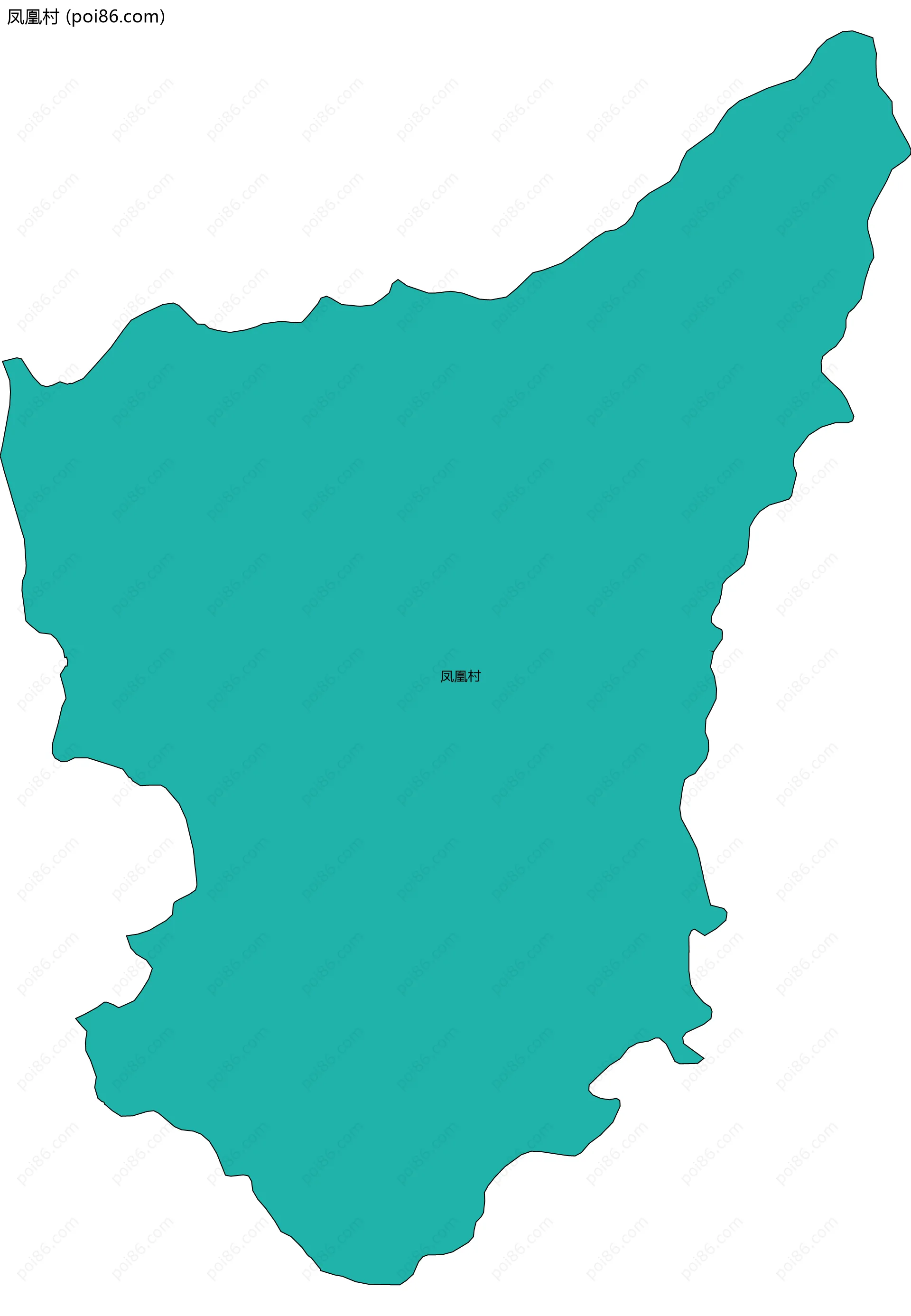 凤凰村边界地图