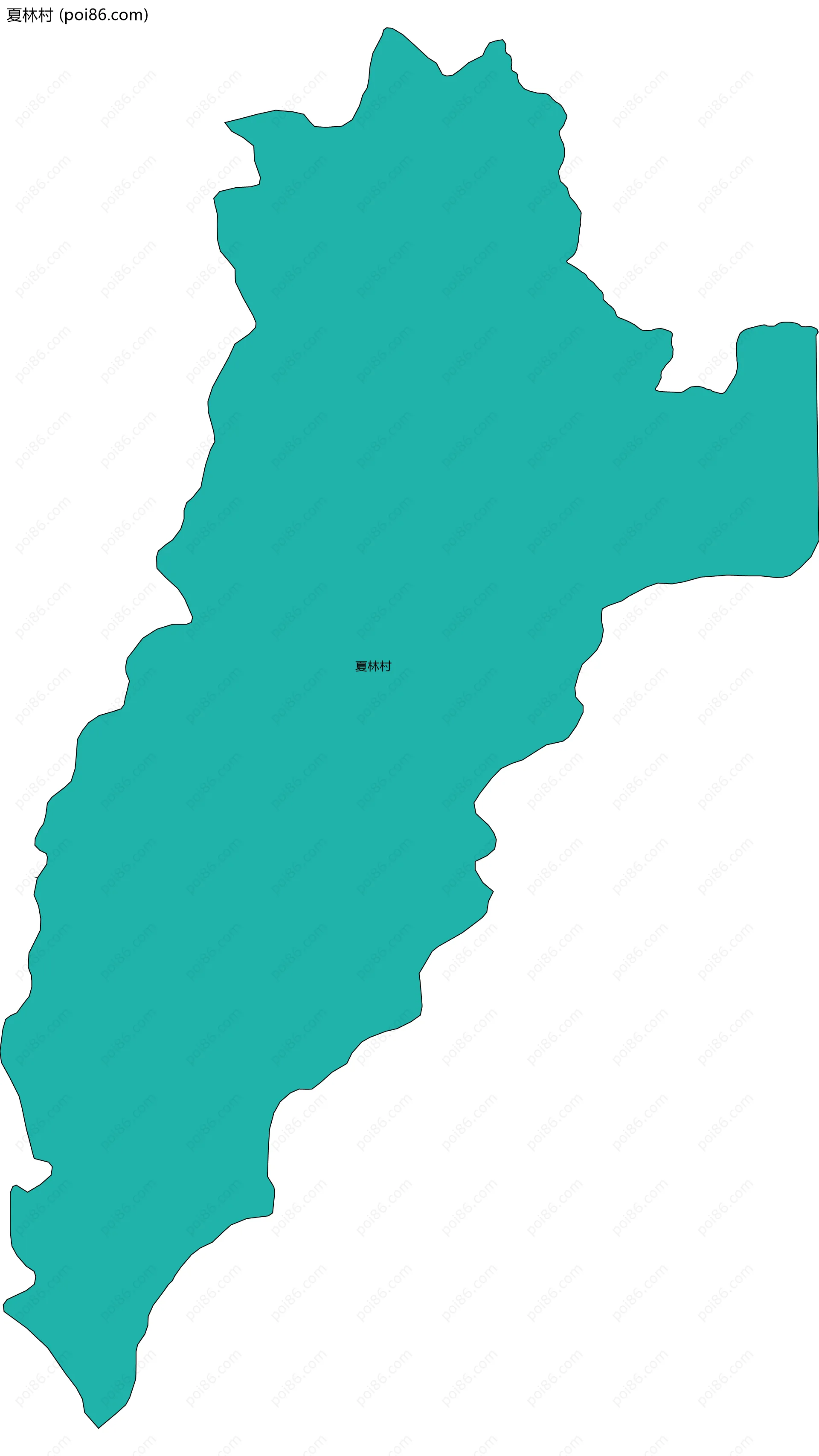 夏林村边界地图