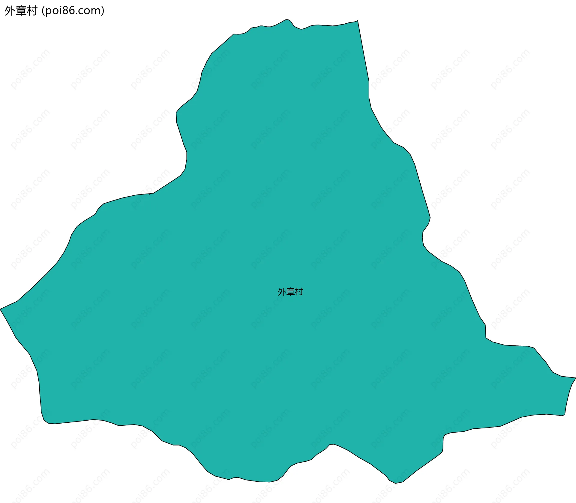 外章村边界地图