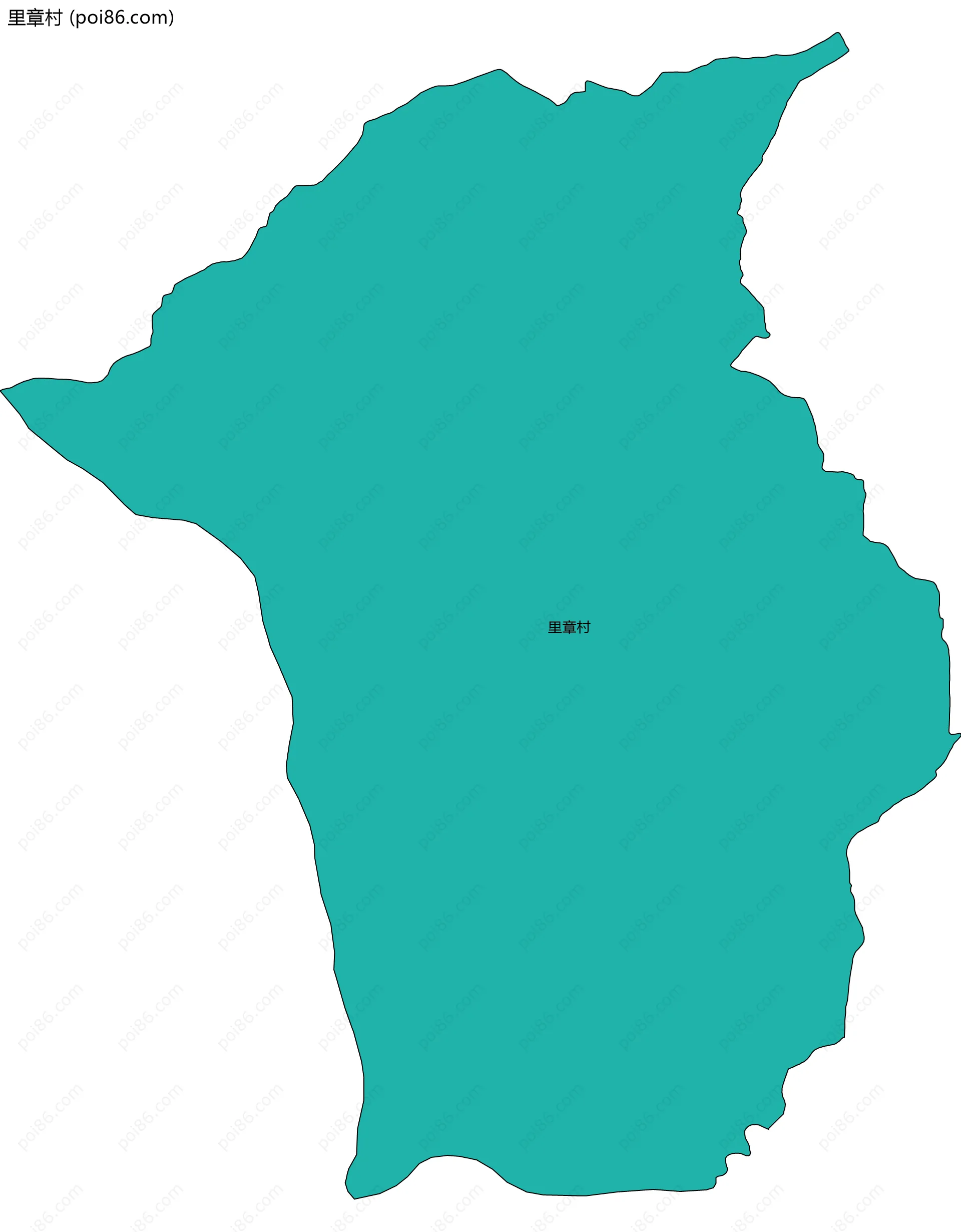 里章村边界地图