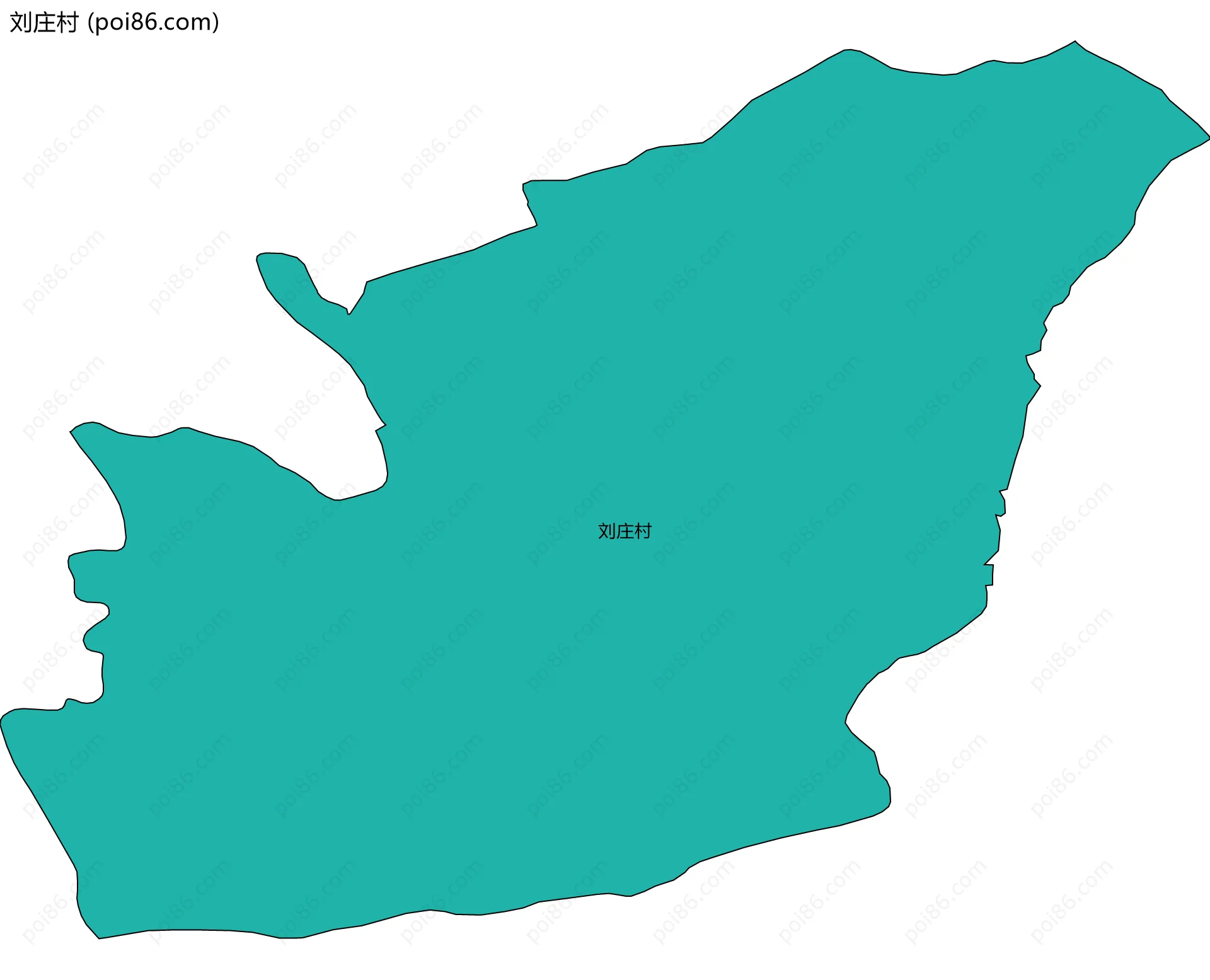 刘庄村边界地图