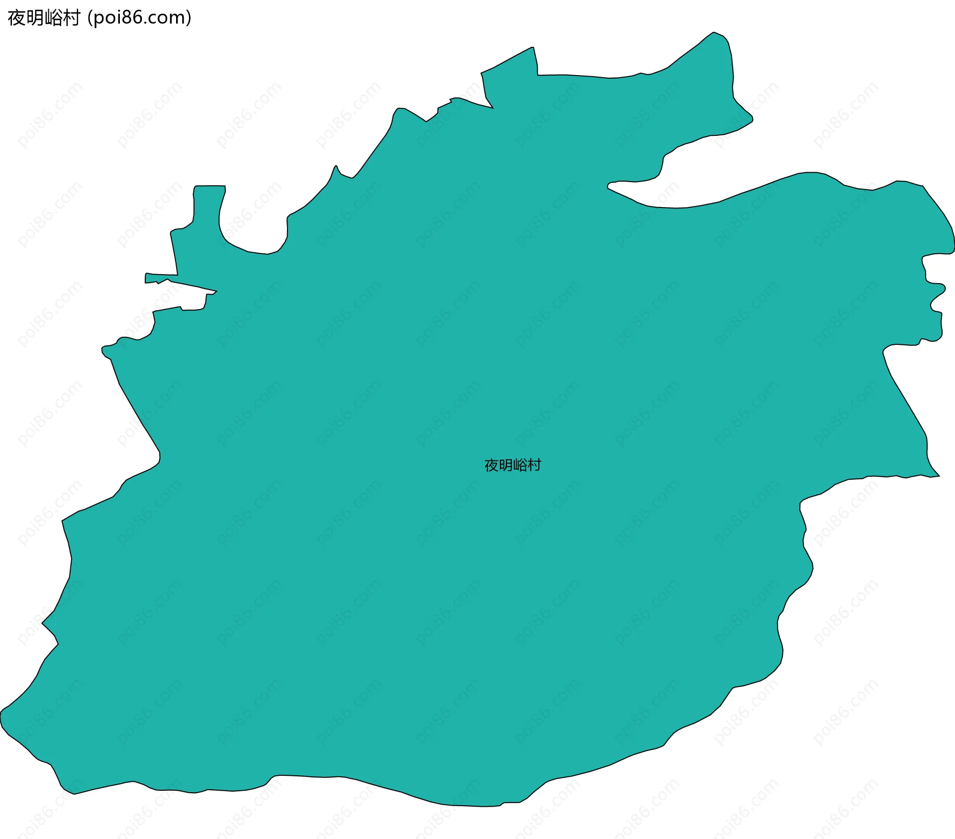 夜明峪村边界地图