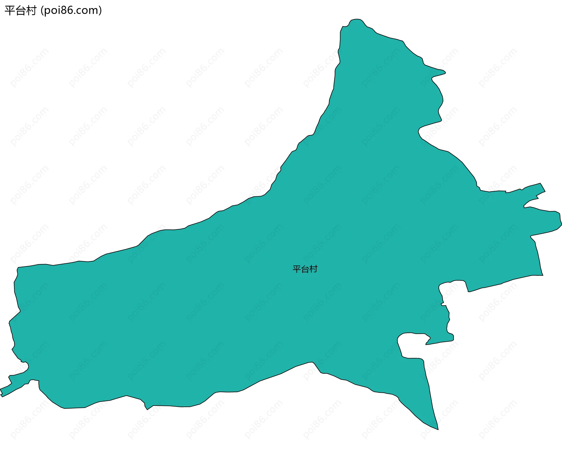 平台村边界地图