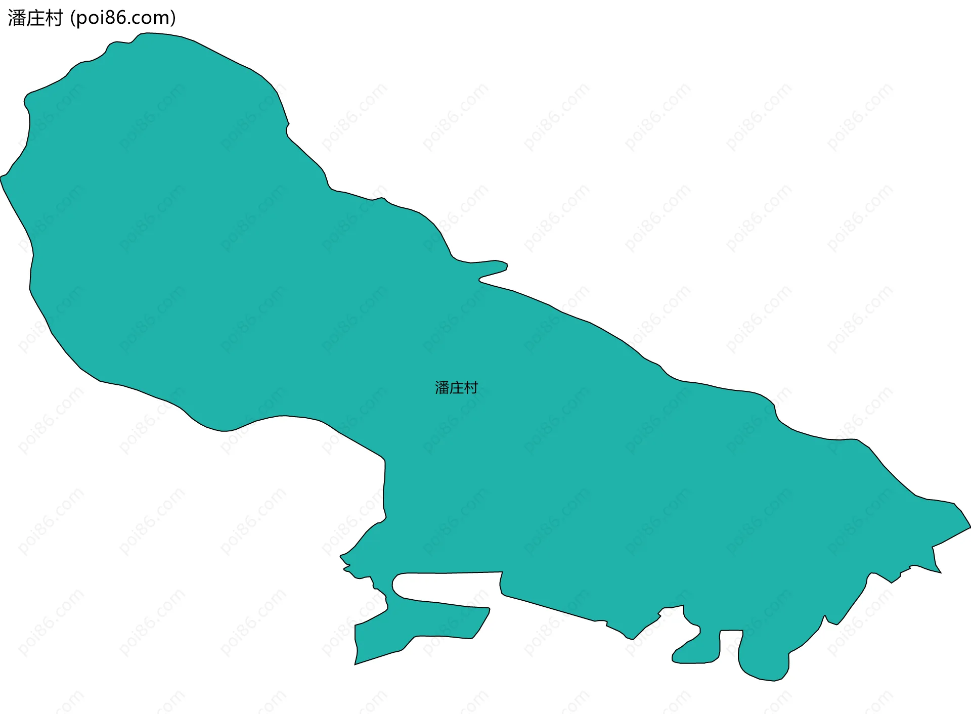 潘庄村边界地图