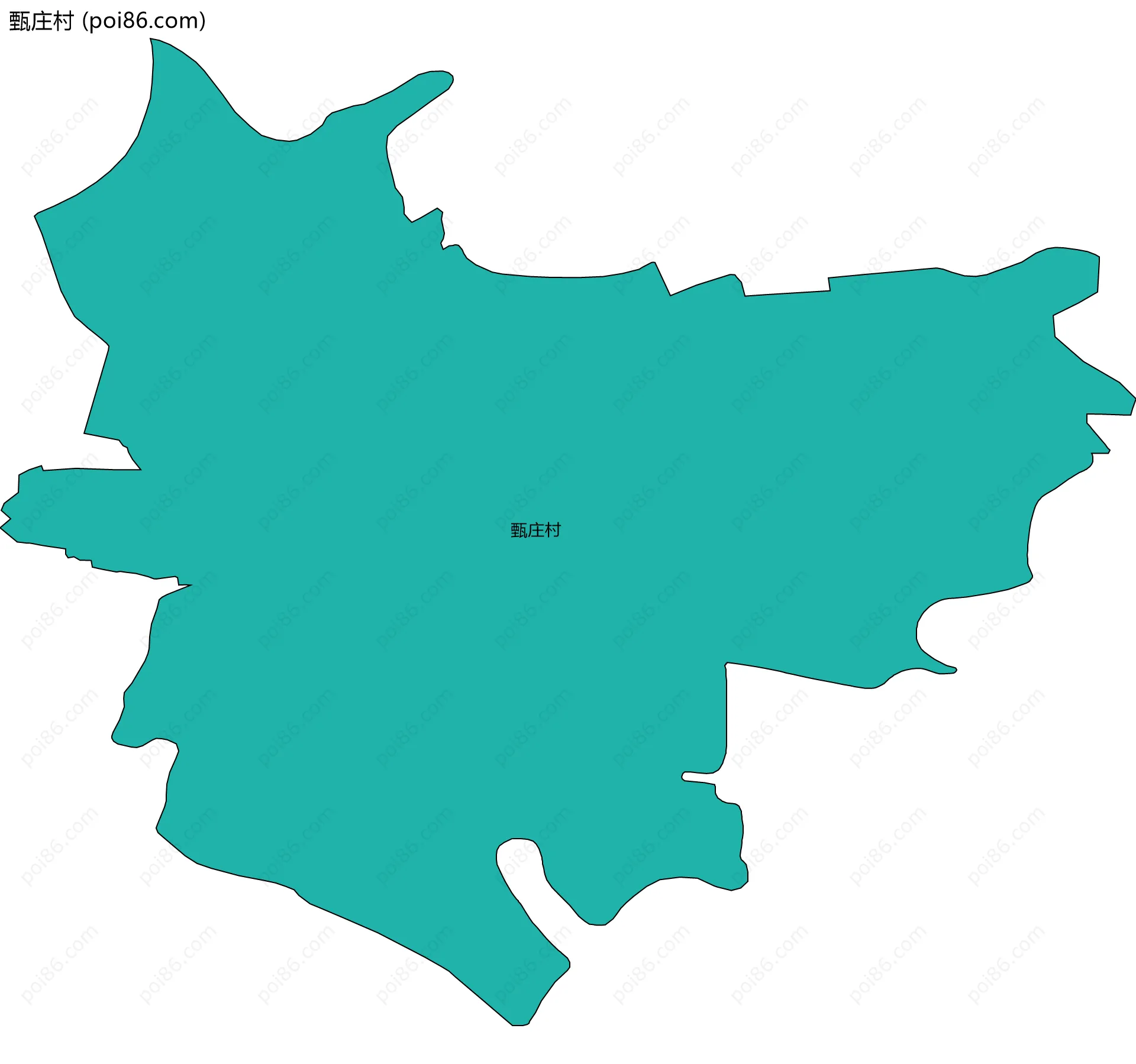 甄庄村边界地图