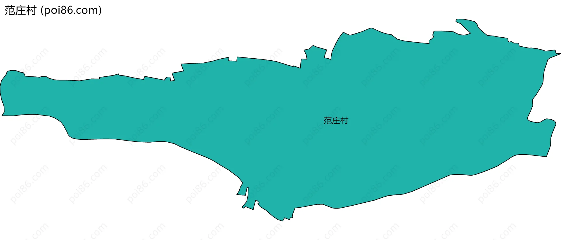 范庄村边界地图