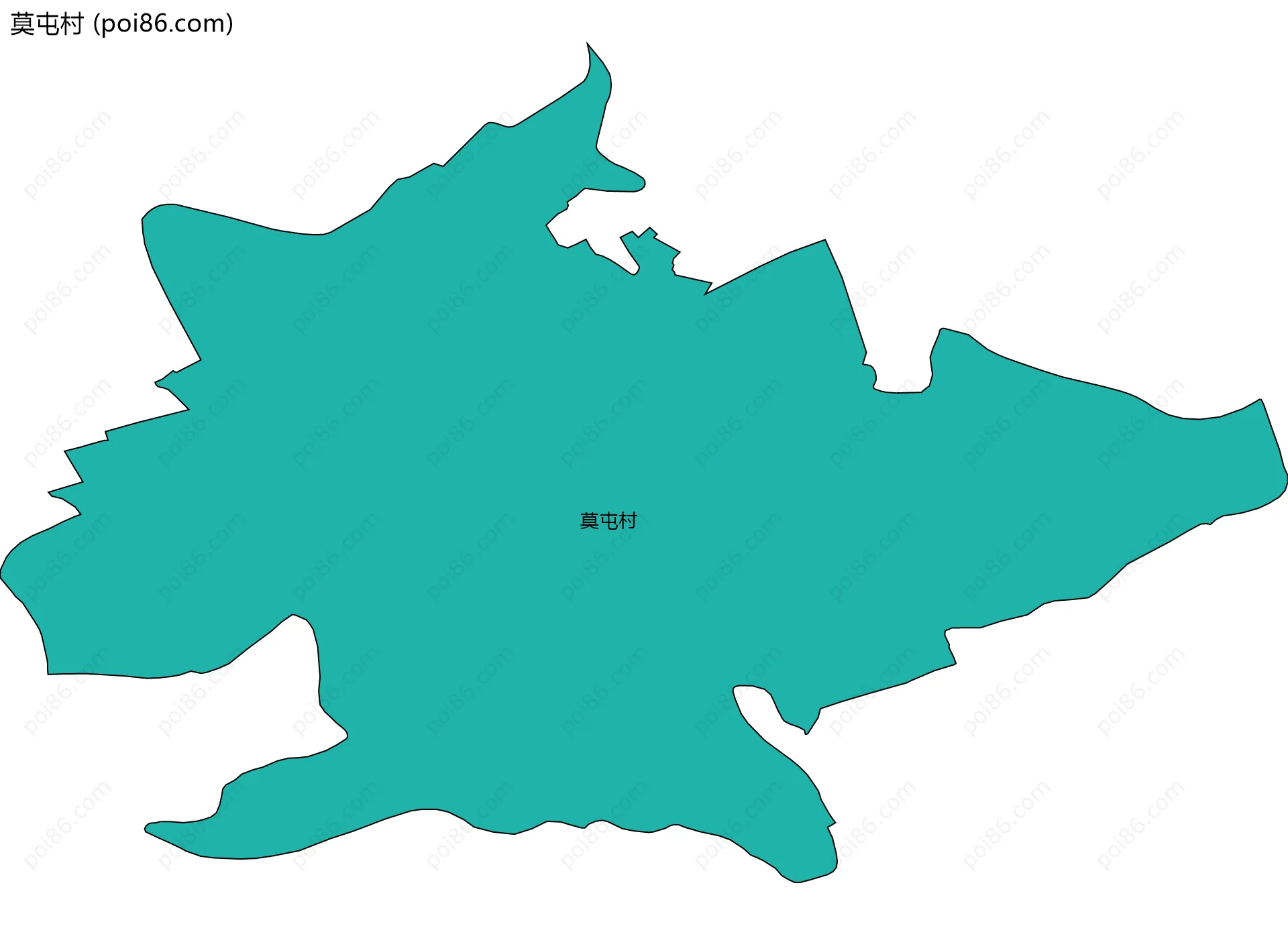 莫屯村边界地图