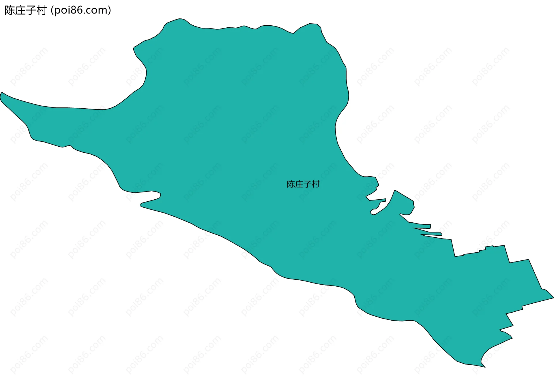 陈庄子村边界地图