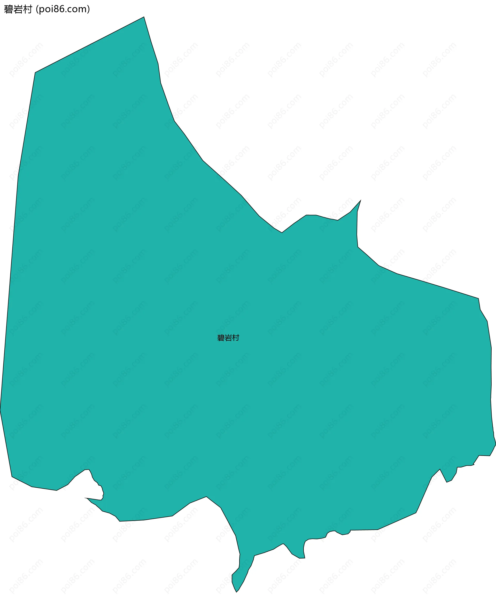 碧岩村边界地图