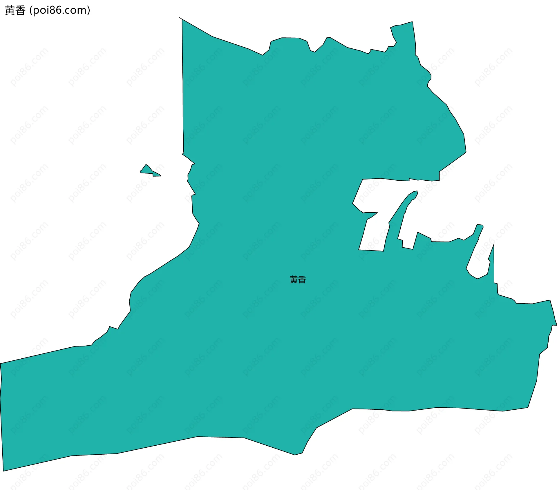 黄香边界地图