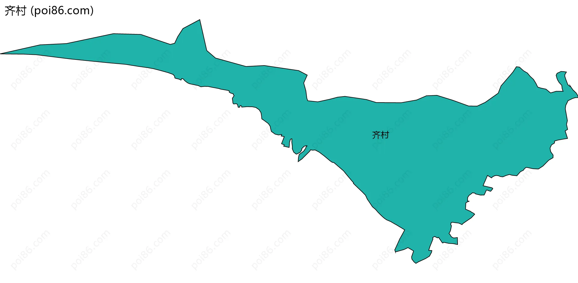 齐村边界地图