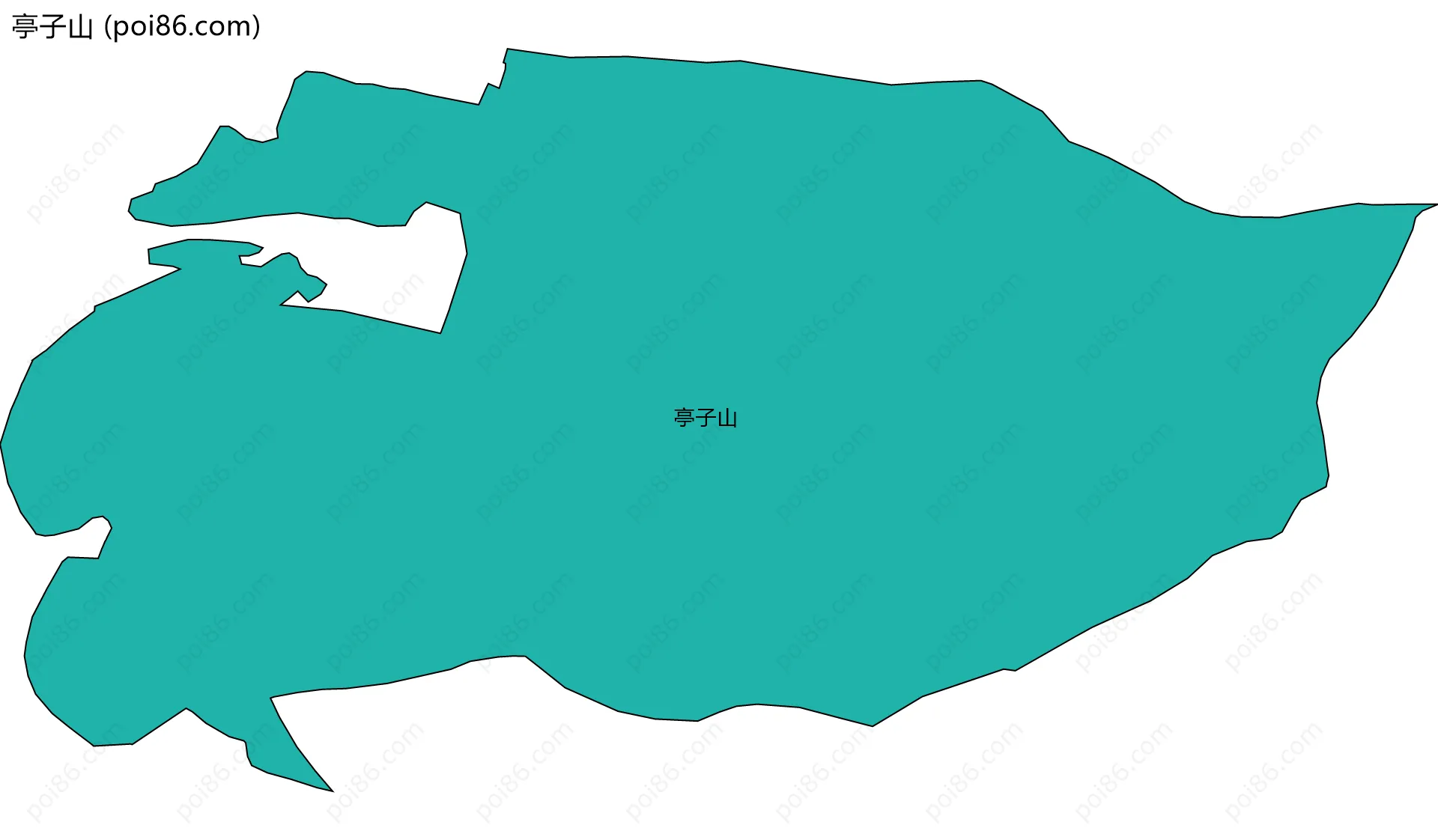 亭子山边界地图