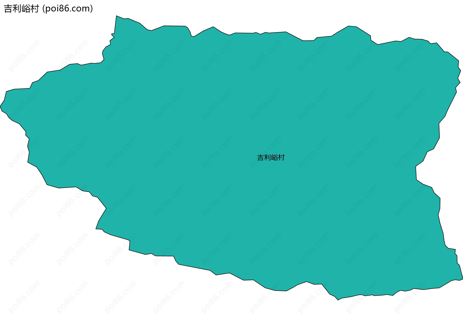 吉利峪村边界地图