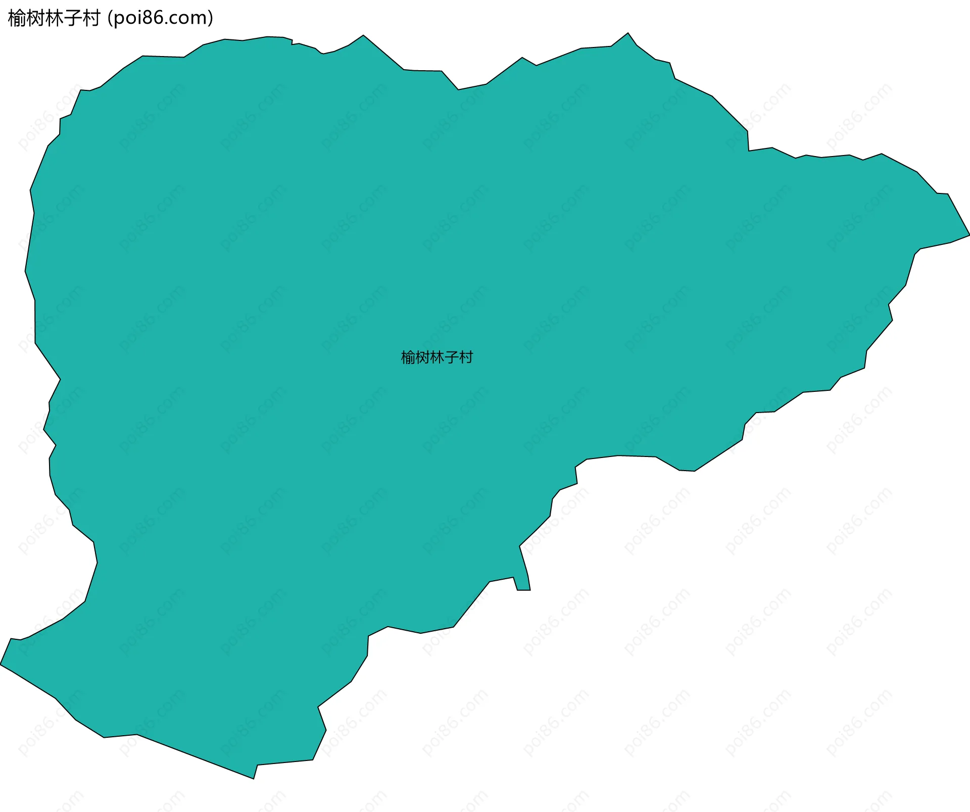 榆树林子村边界地图