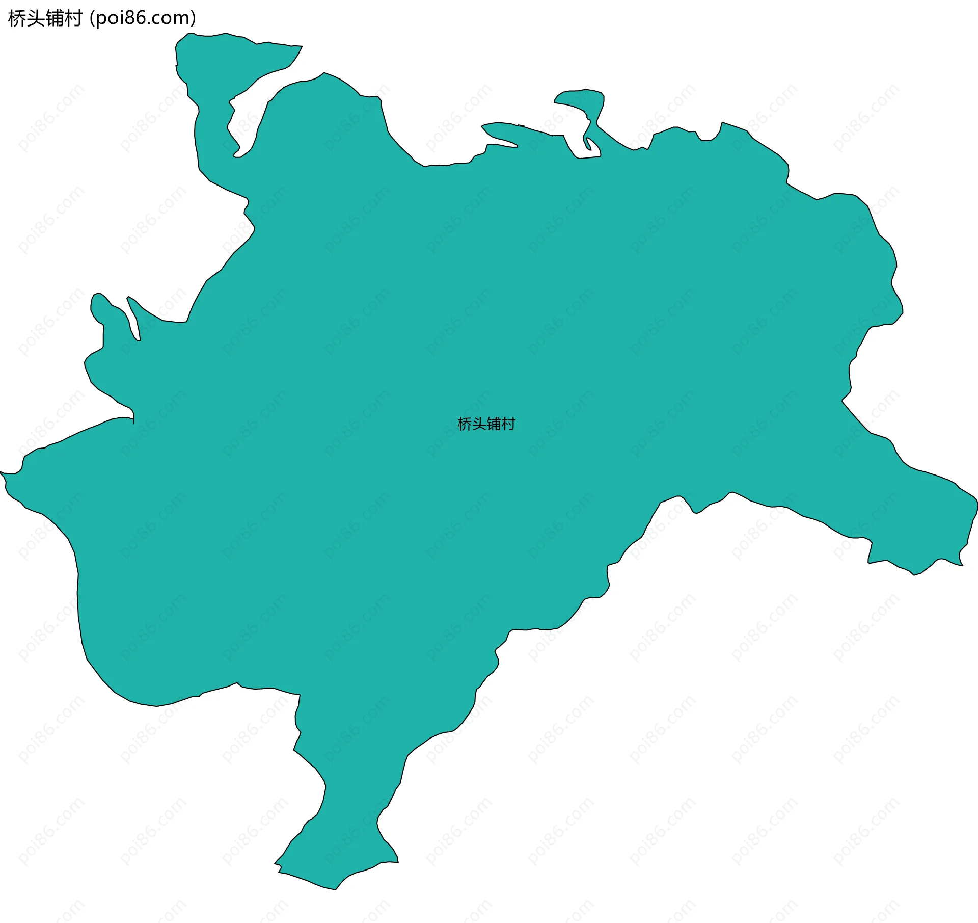 桥头铺村边界地图