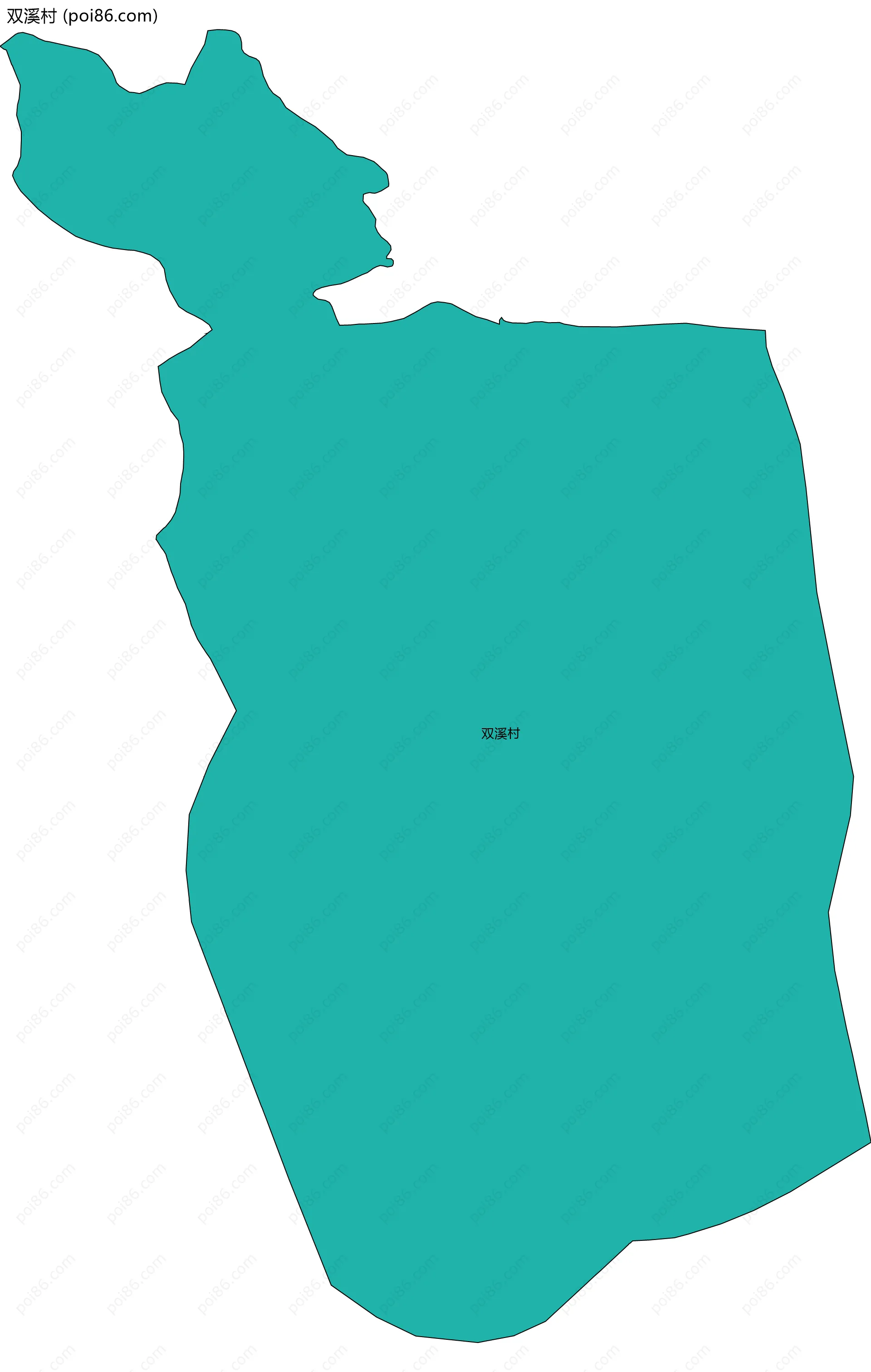 双溪村边界地图