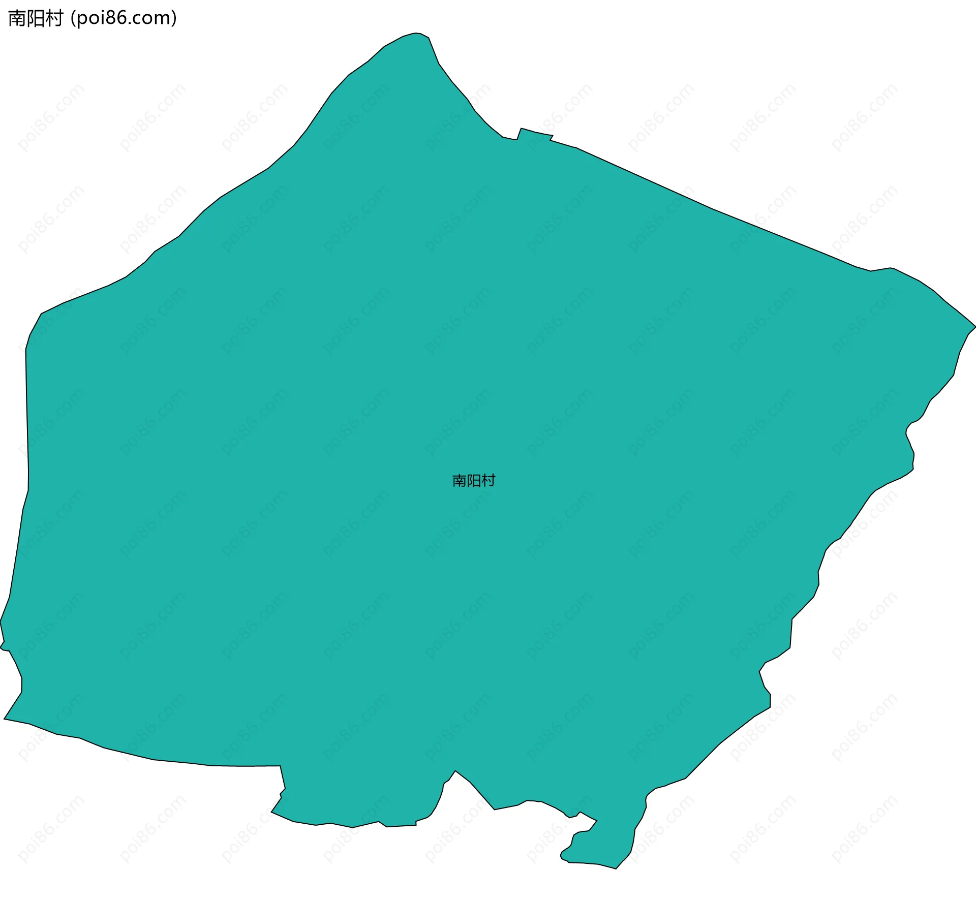 南阳村边界地图