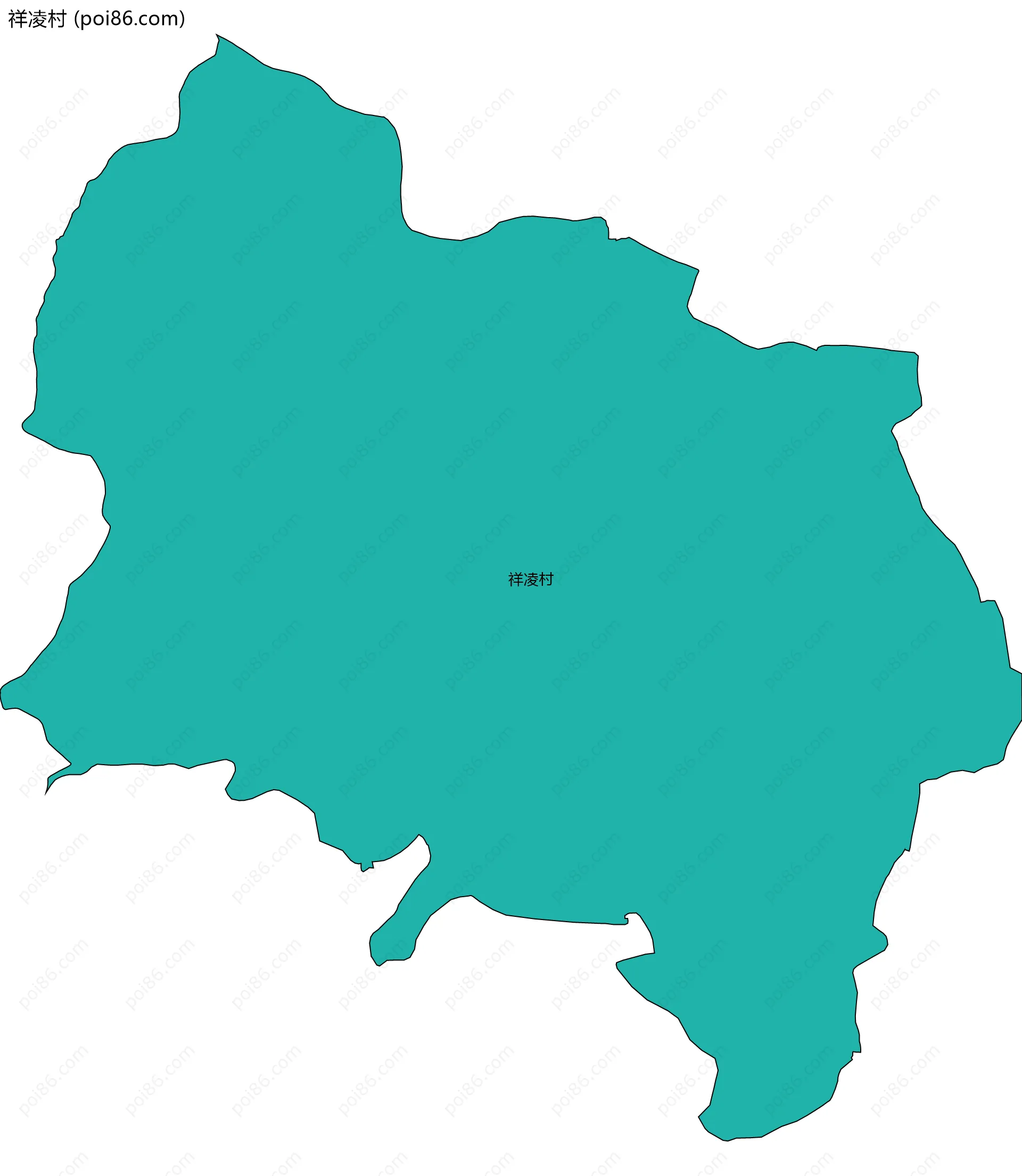 祥凌村边界地图