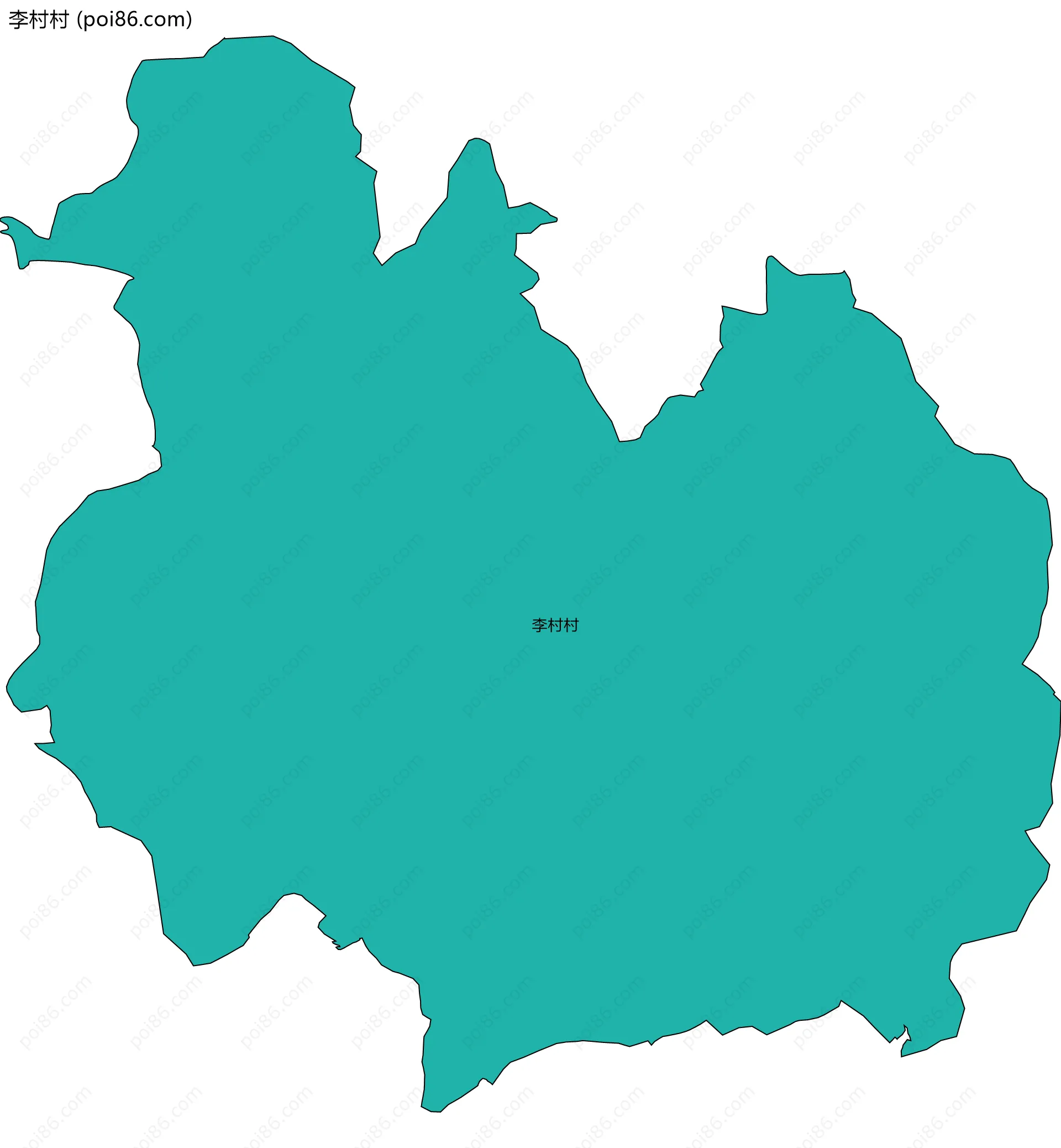 李村村边界地图