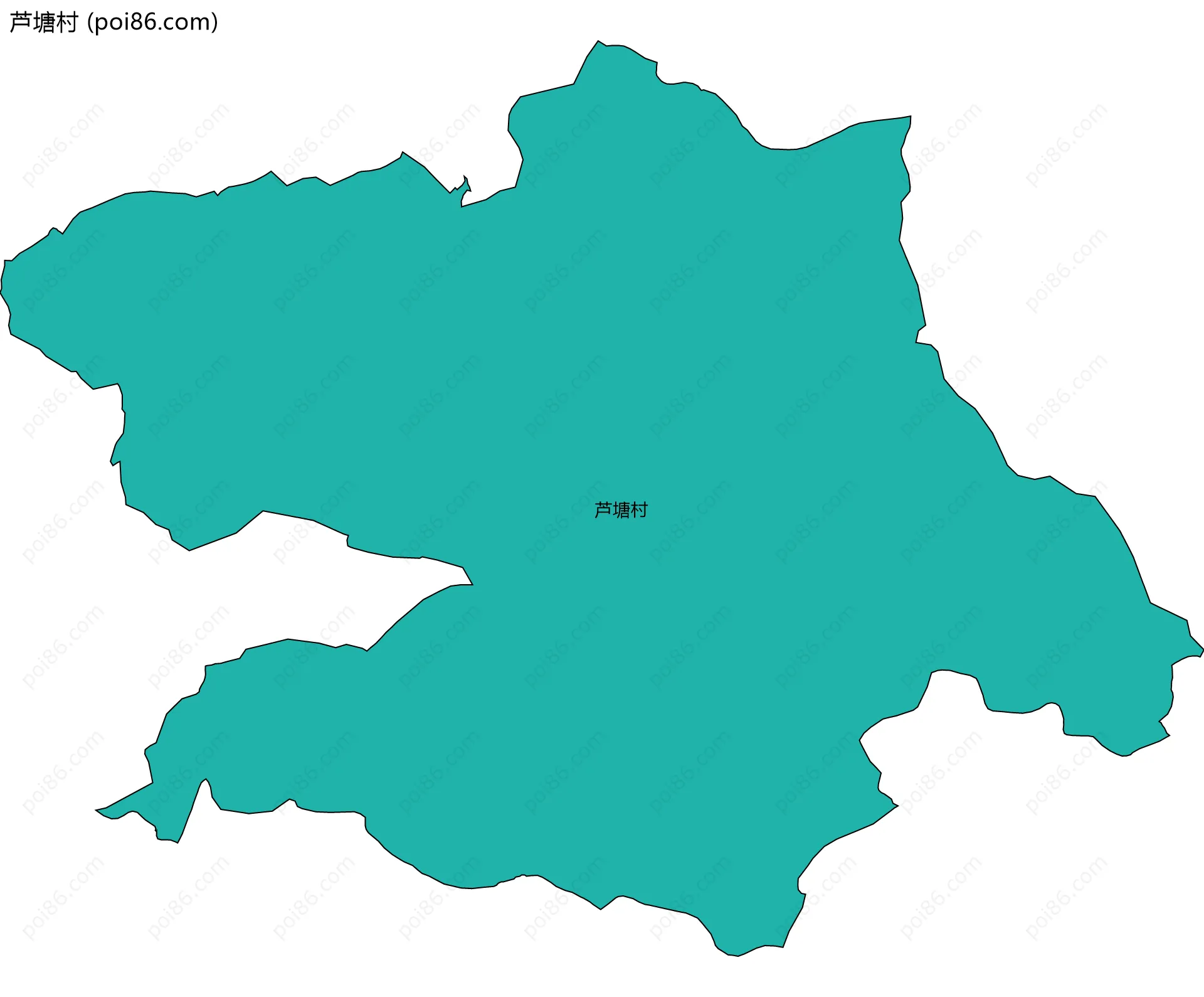 芦塘村边界地图