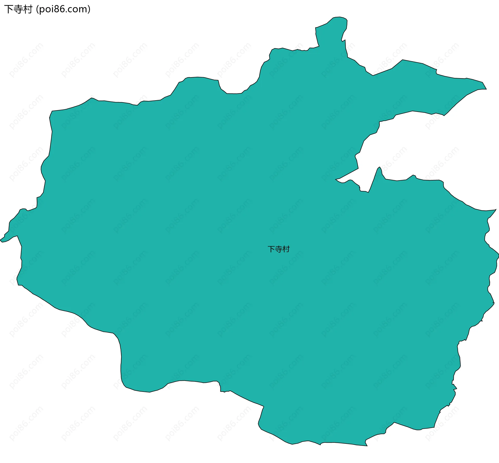下寺村边界地图