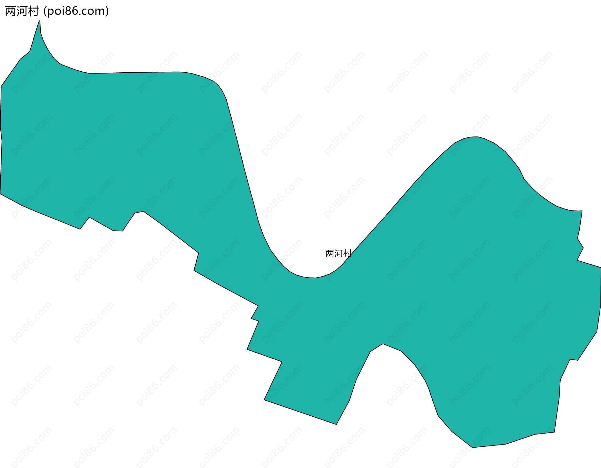 两河村边界地图
