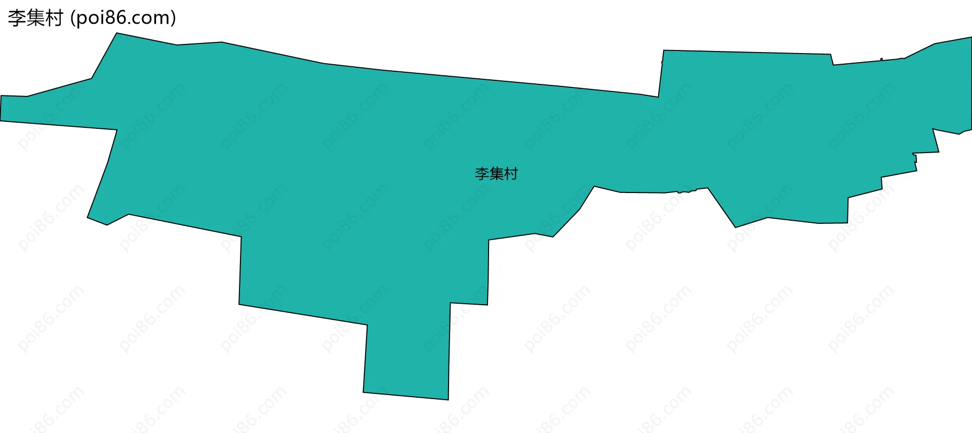 李集村边界地图