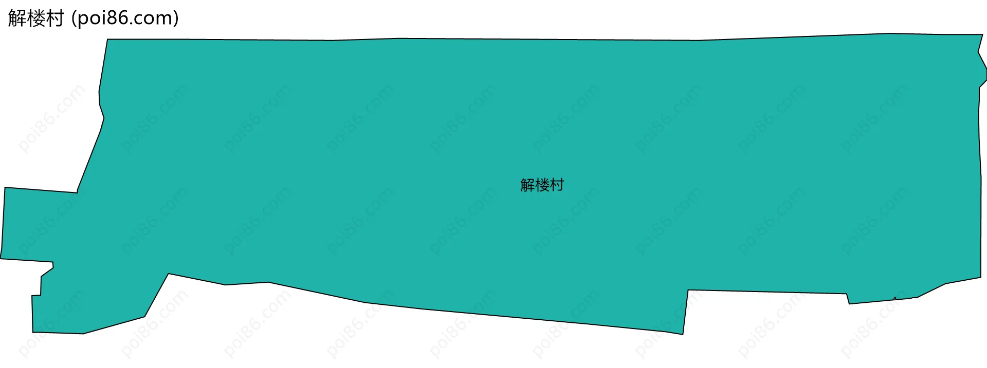 解楼村边界地图