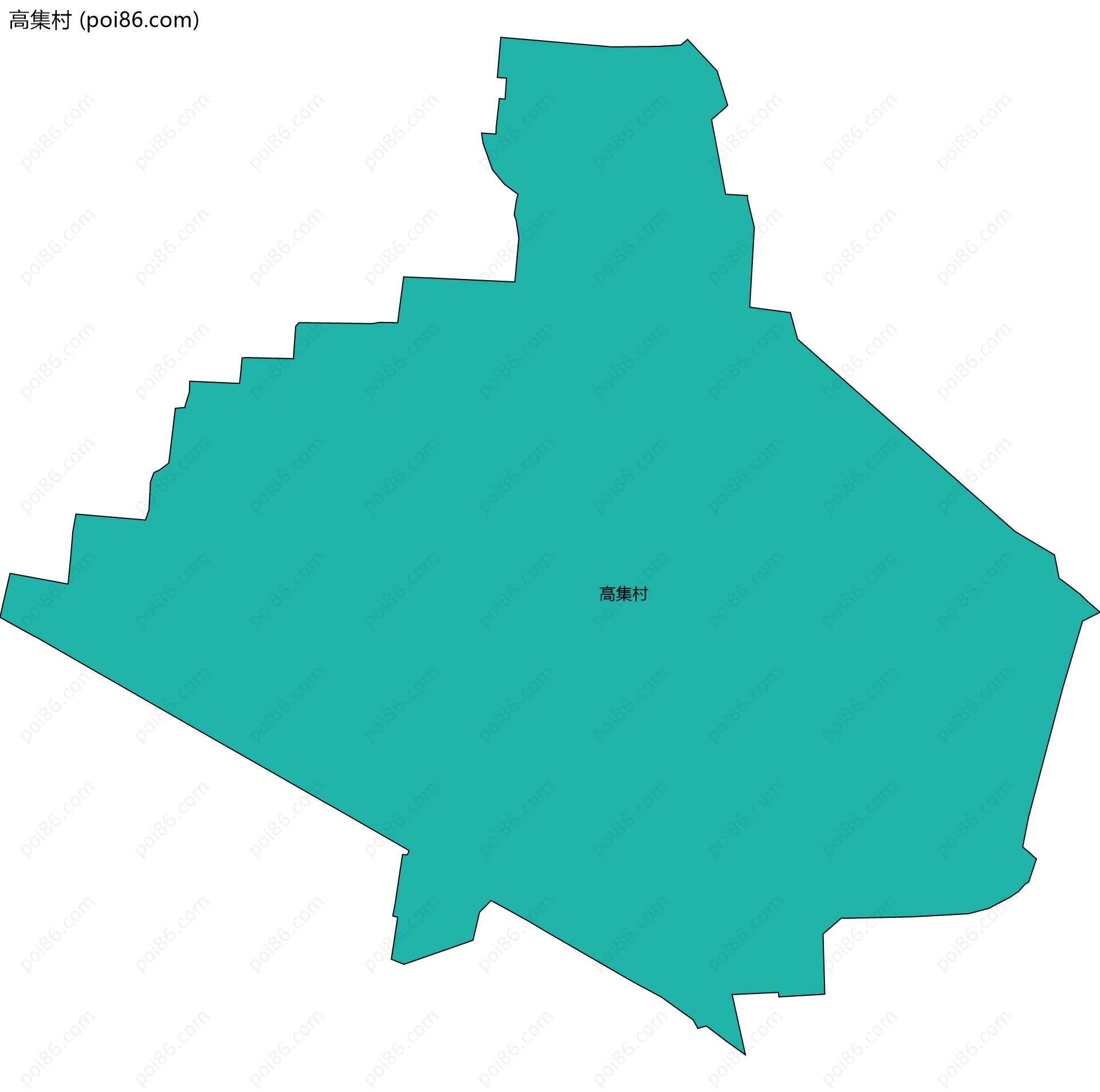 高集村边界地图