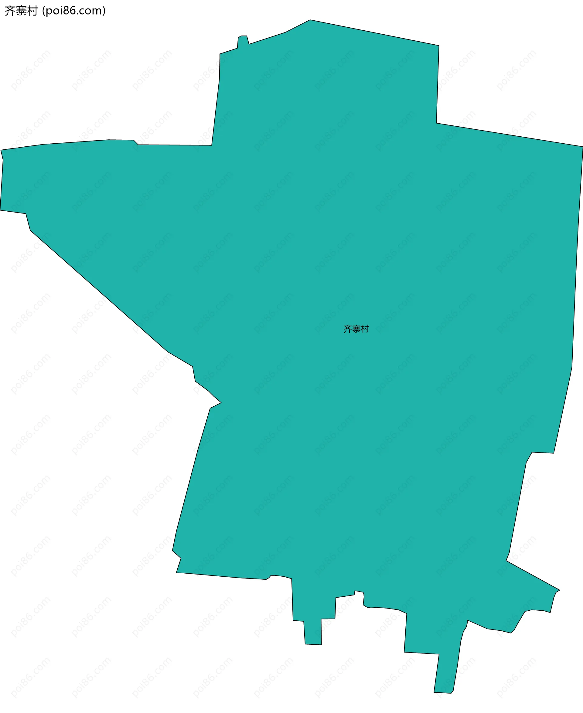 齐寨村边界地图