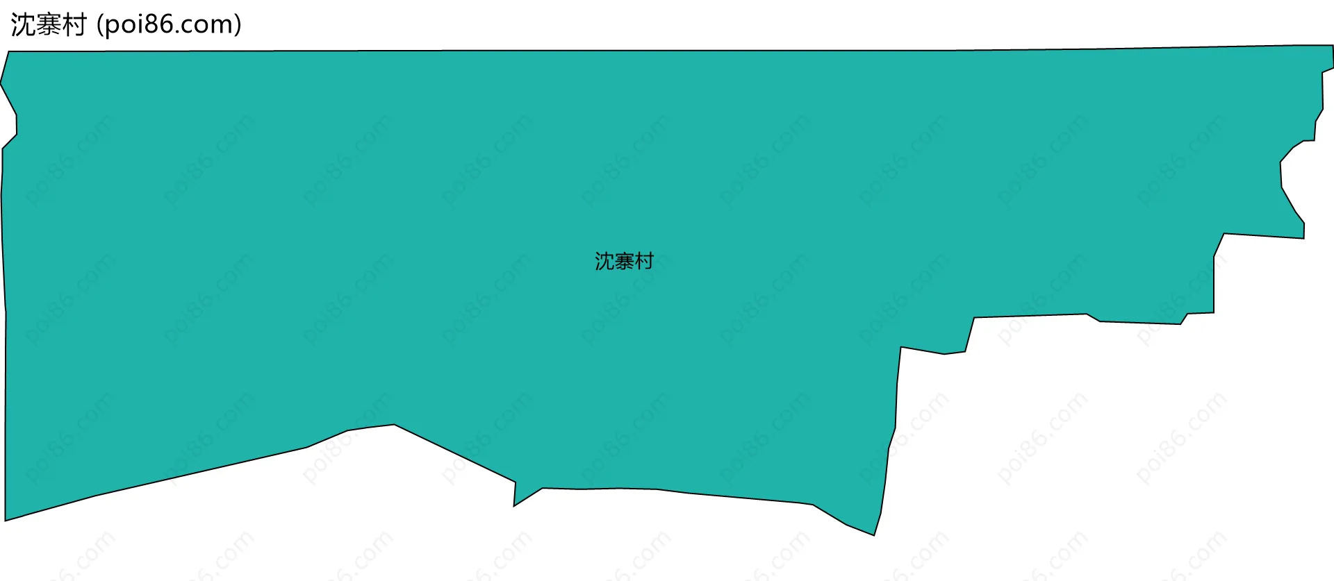 沈寨村边界地图