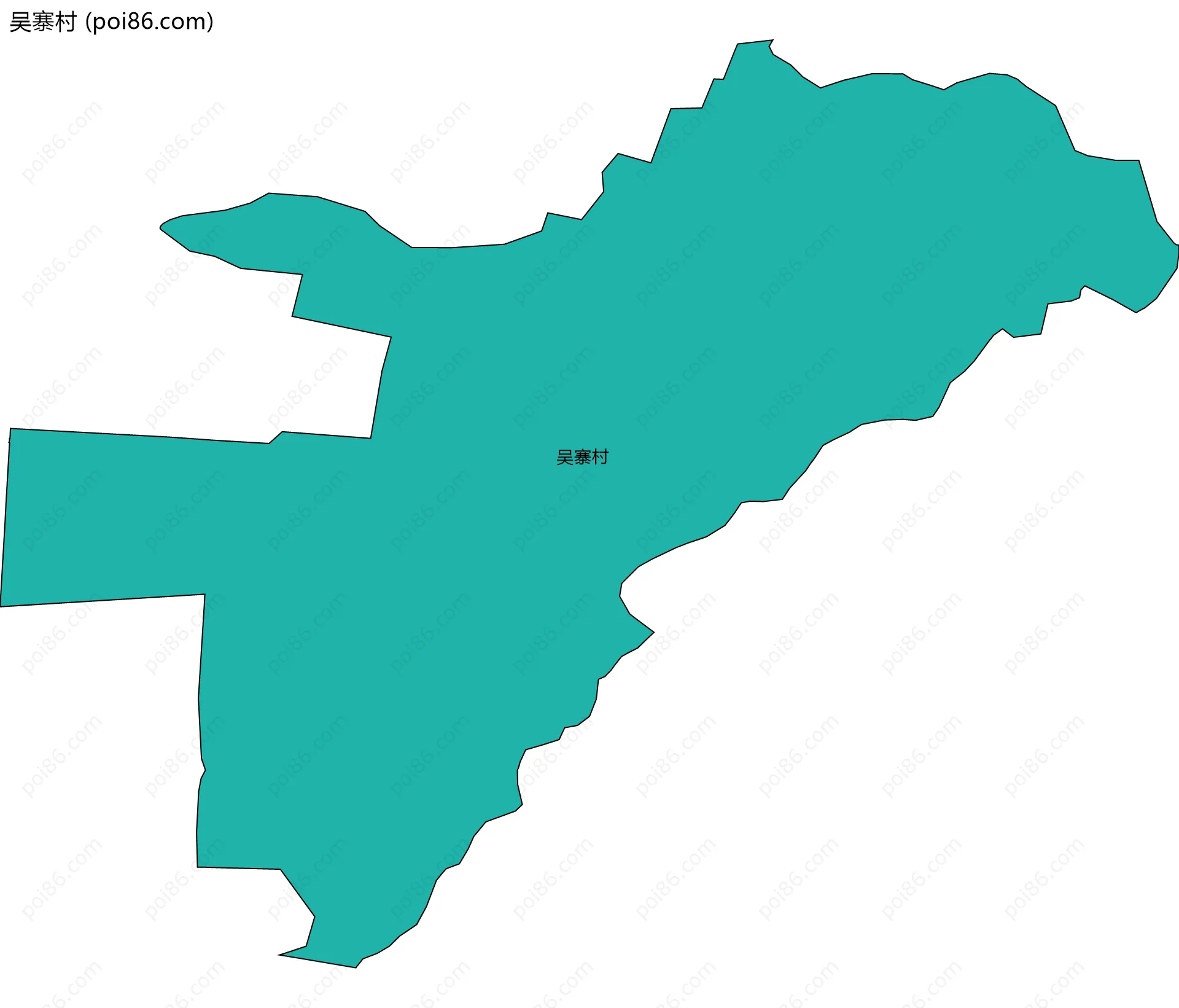 吴寨村边界地图