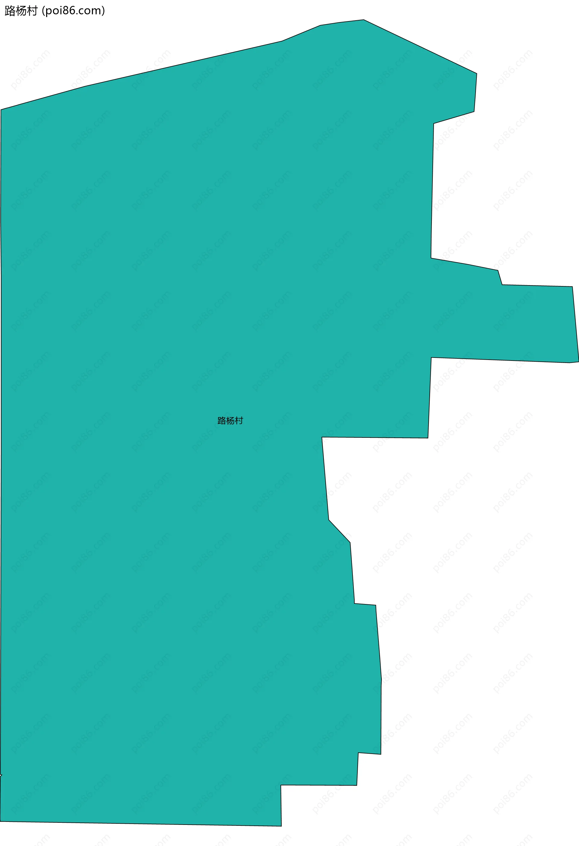 路杨村边界地图