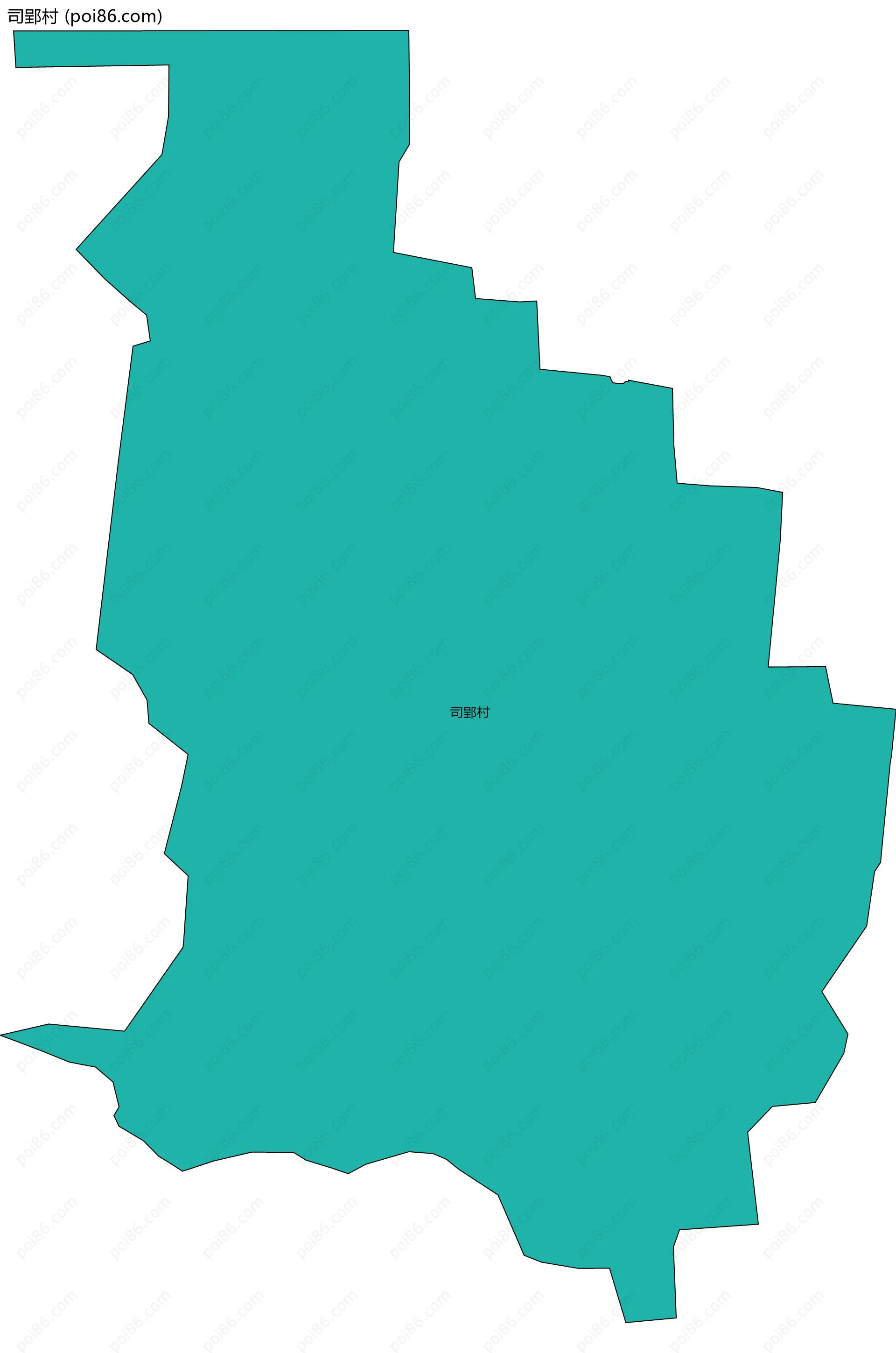 司郢村边界地图