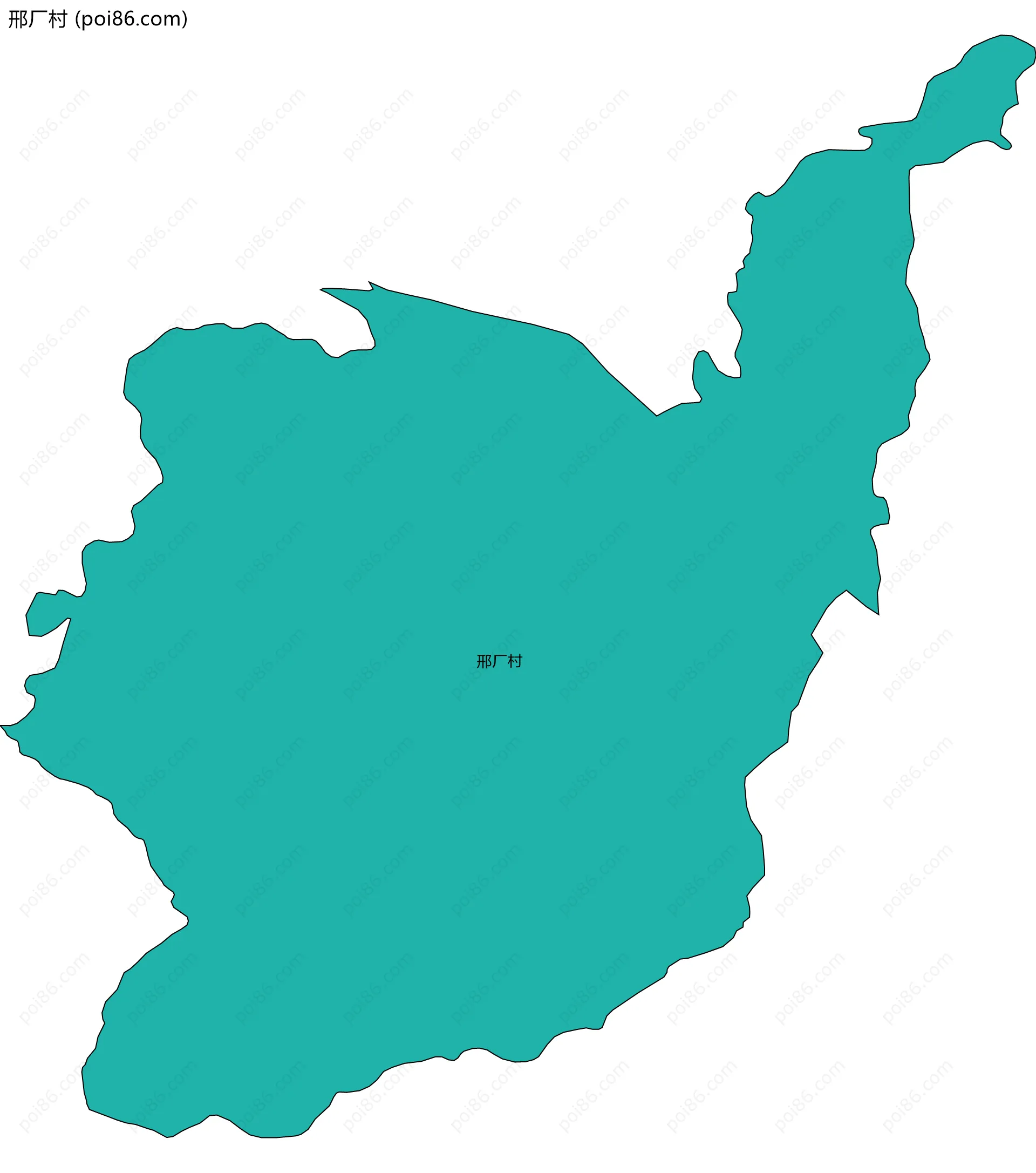 邢厂村边界地图