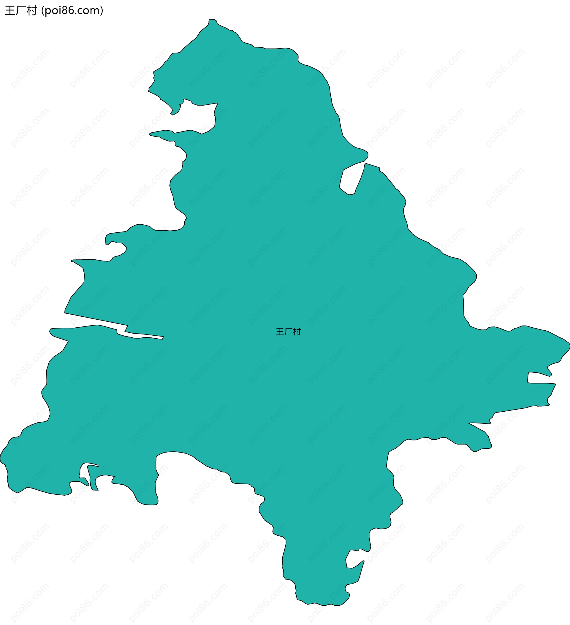 王厂村边界地图