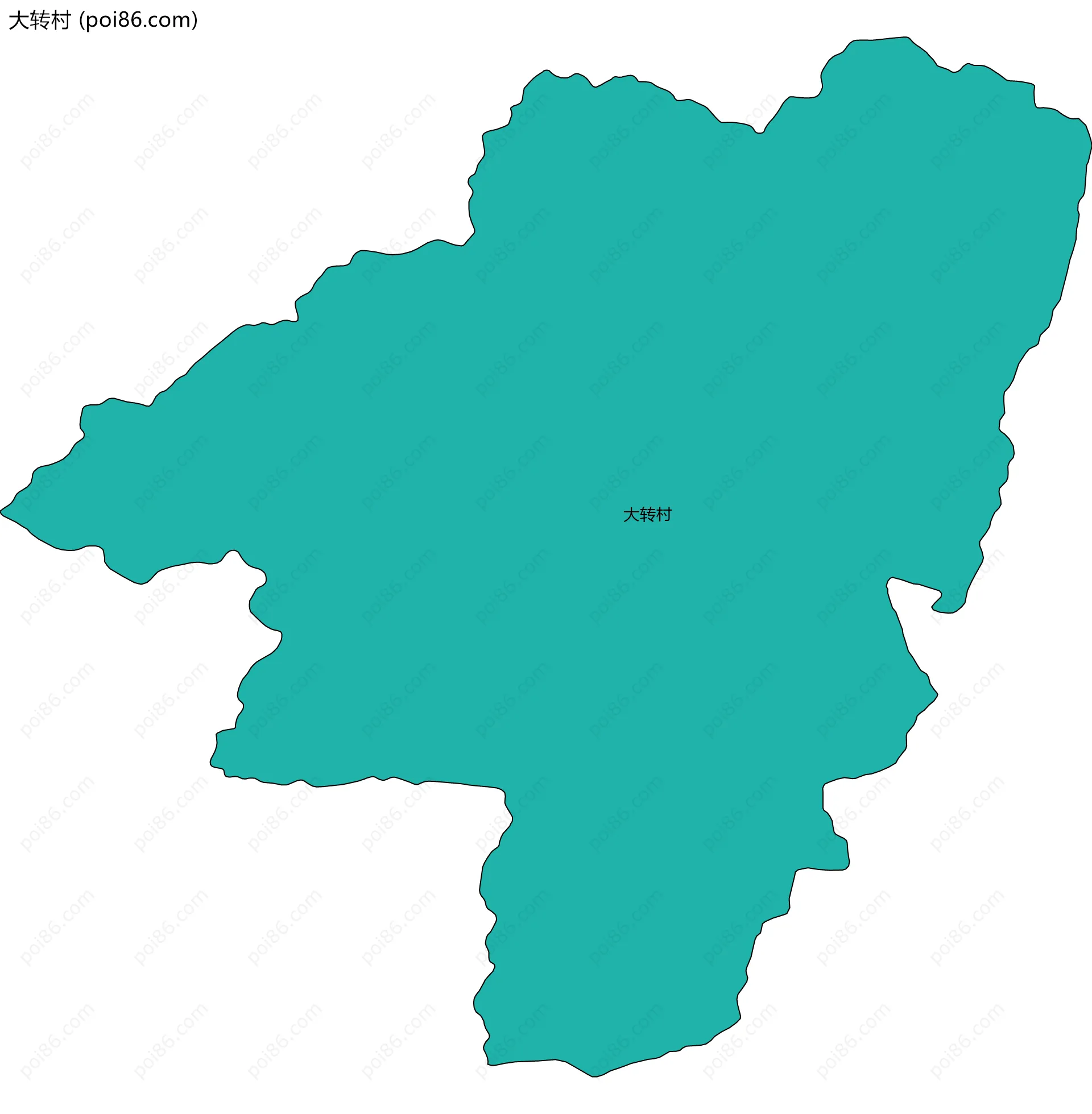 大转村边界地图